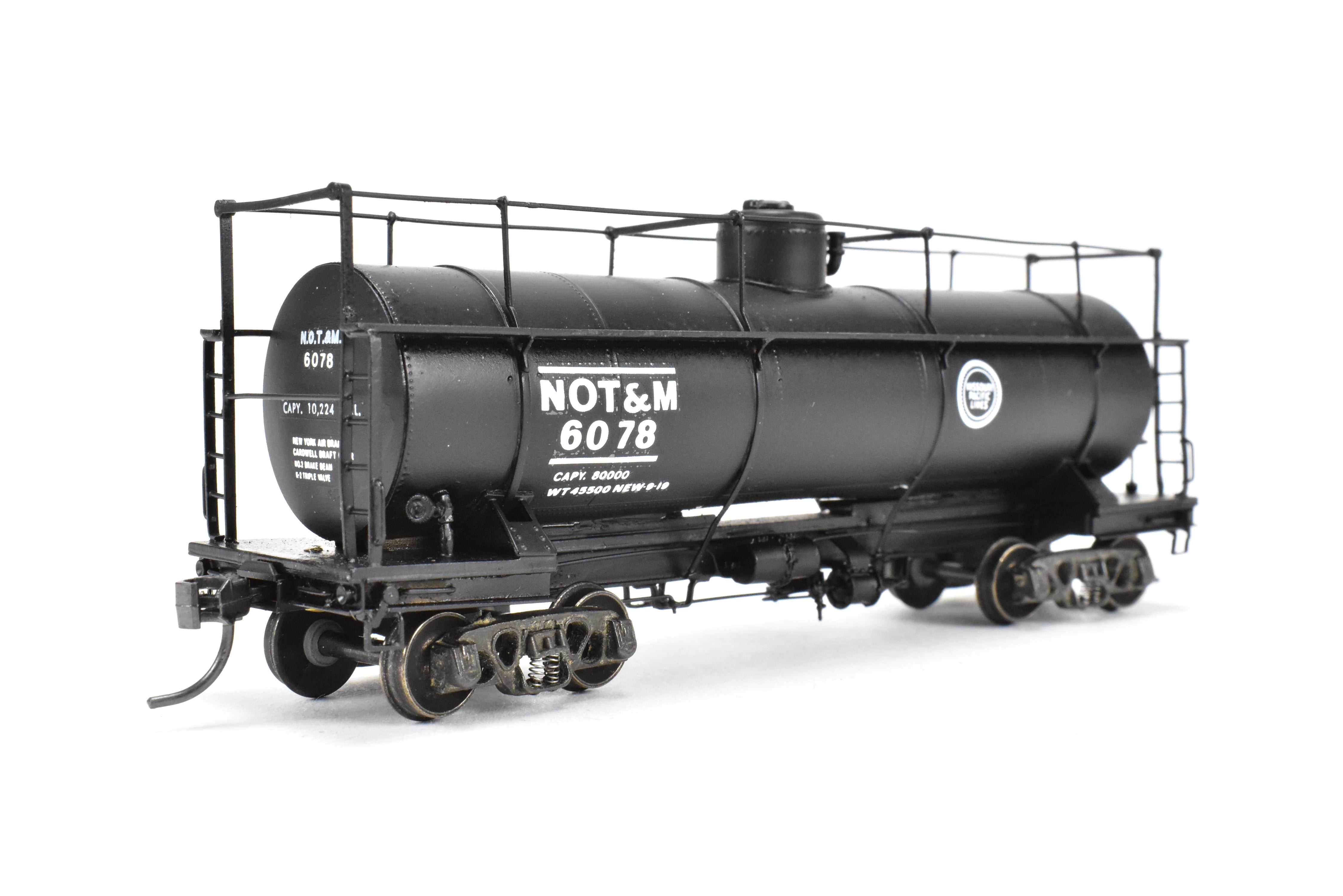 HO Brass NWSL - Professionally Painted Missouri Pacific Tank Car No. 6078