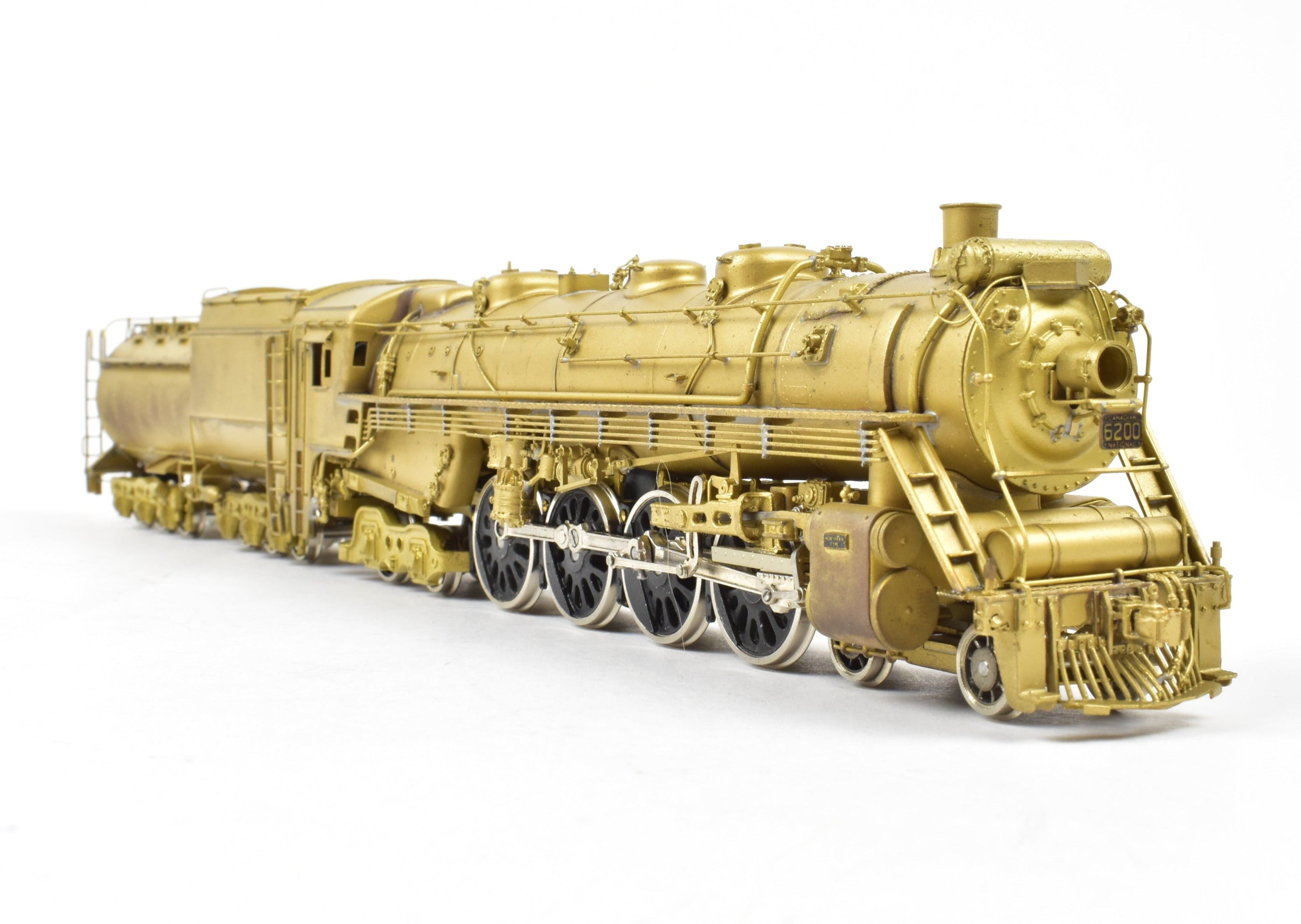 HO Scale Brass Pacific Fast Mail (PFM) Model Train - Toby CNR - Canadian National Railway 4-8-4 Class 6200 U-2G Locomotive
