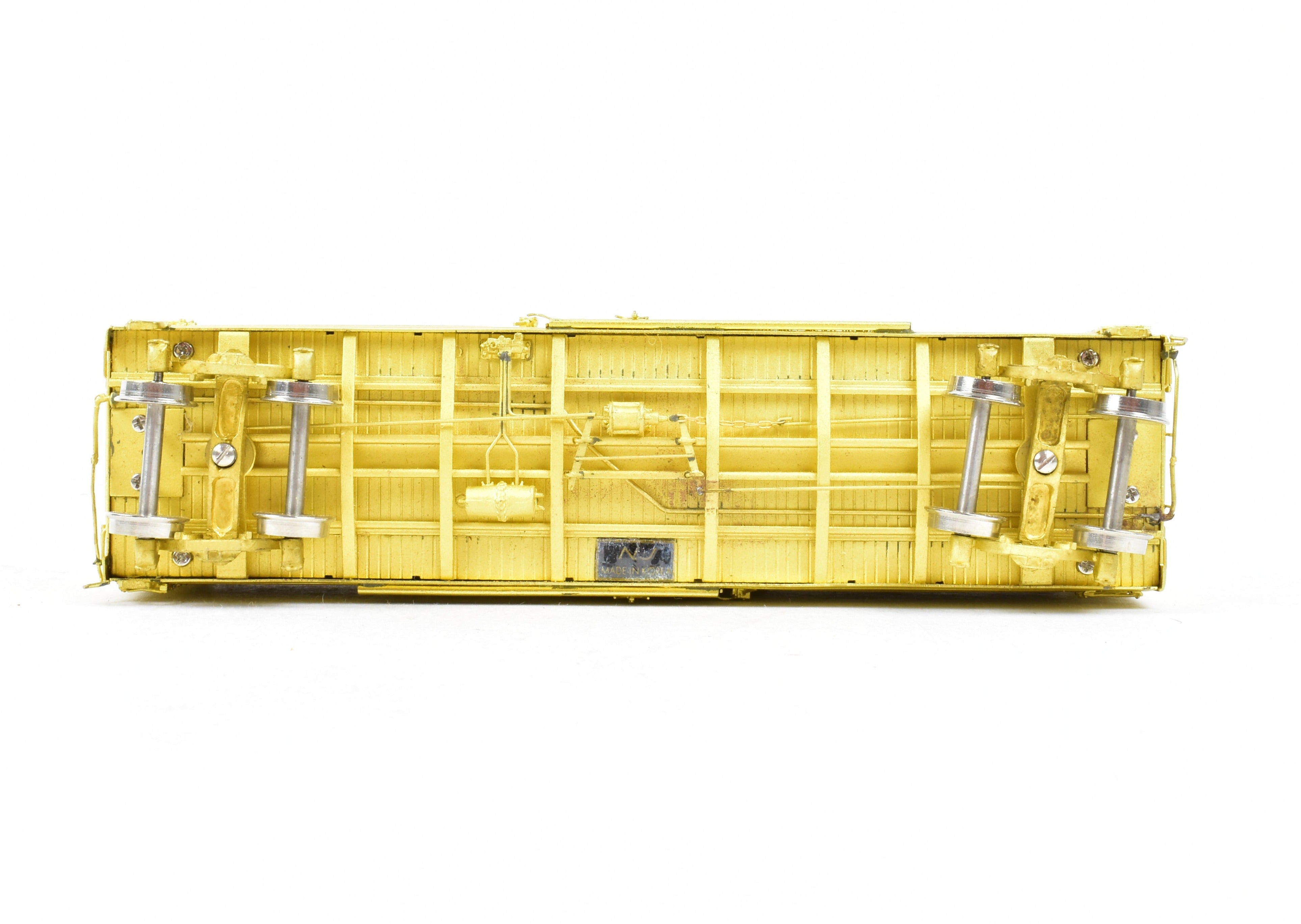 HO Scale Brass NJ International 40' Single Door Ribbed Boxcar - Milwaukee Road