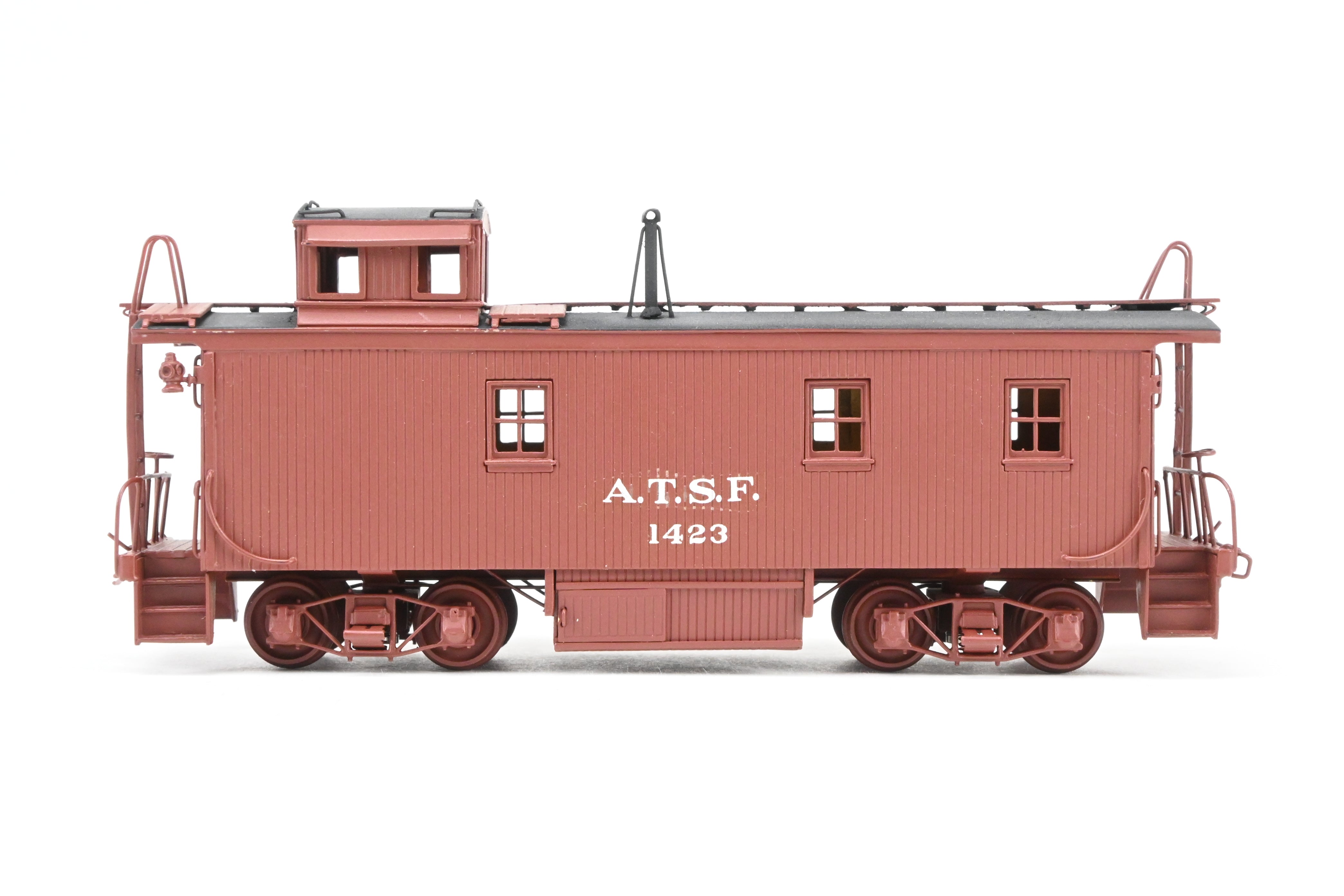 1930s HO Brass ATSF - Santa Fe Wood Caboose CP No. 1423 by Pecos River Brass