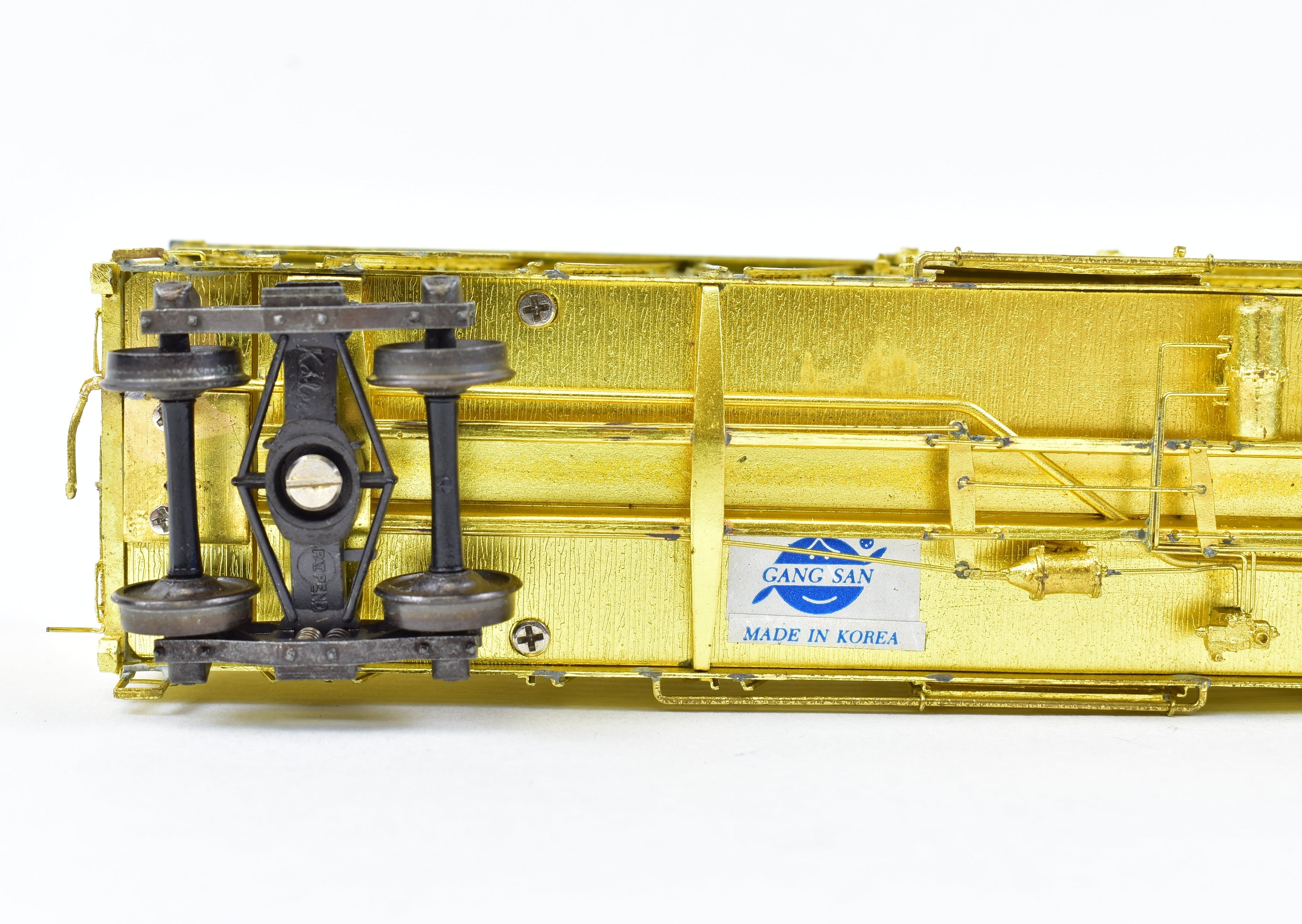 HO Scale Brass ATSF - Santa Fe Sk - R Stock Car with Kadee Replacement Trucks