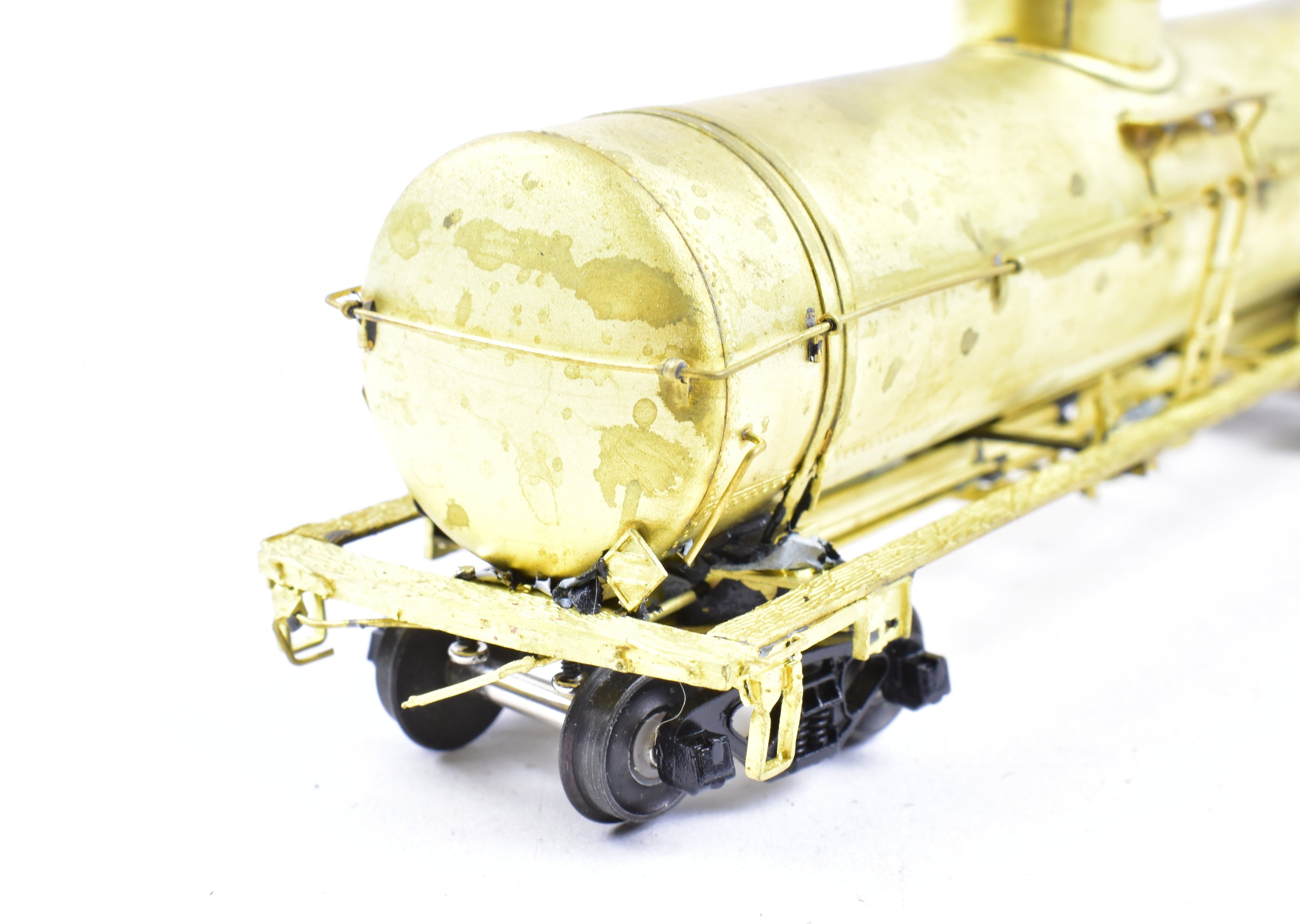 HO Scale Brass Model of Southern Pacific O - 50 - 12 Tank Car by Pecos River Brass with KC Brake System