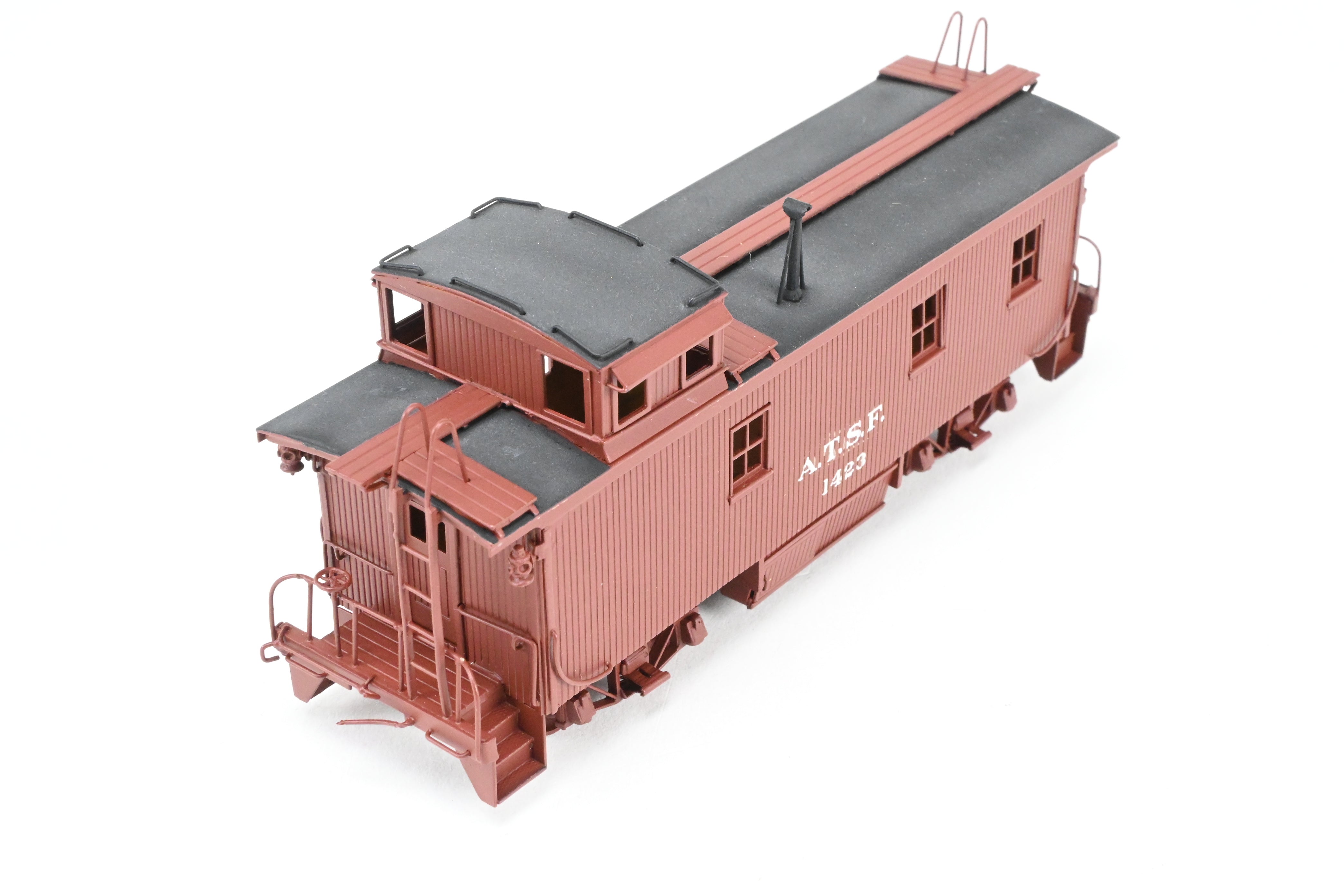 1930s HO Brass ATSF - Santa Fe Wood Caboose CP No. 1423 by Pecos River Brass