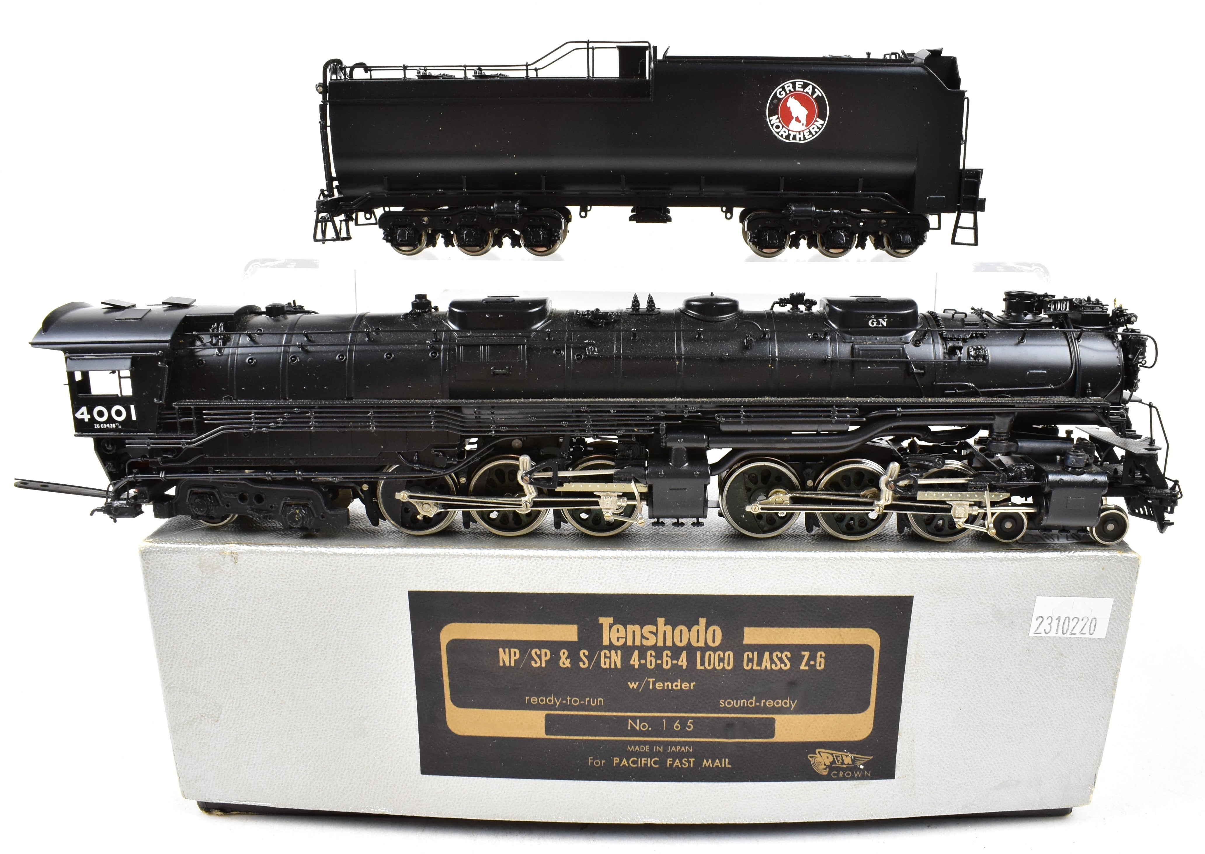 1975 HO Brass PFM - Tenshodo GN Great Northern 4-6-6-4 Z-6 FP Loco Model