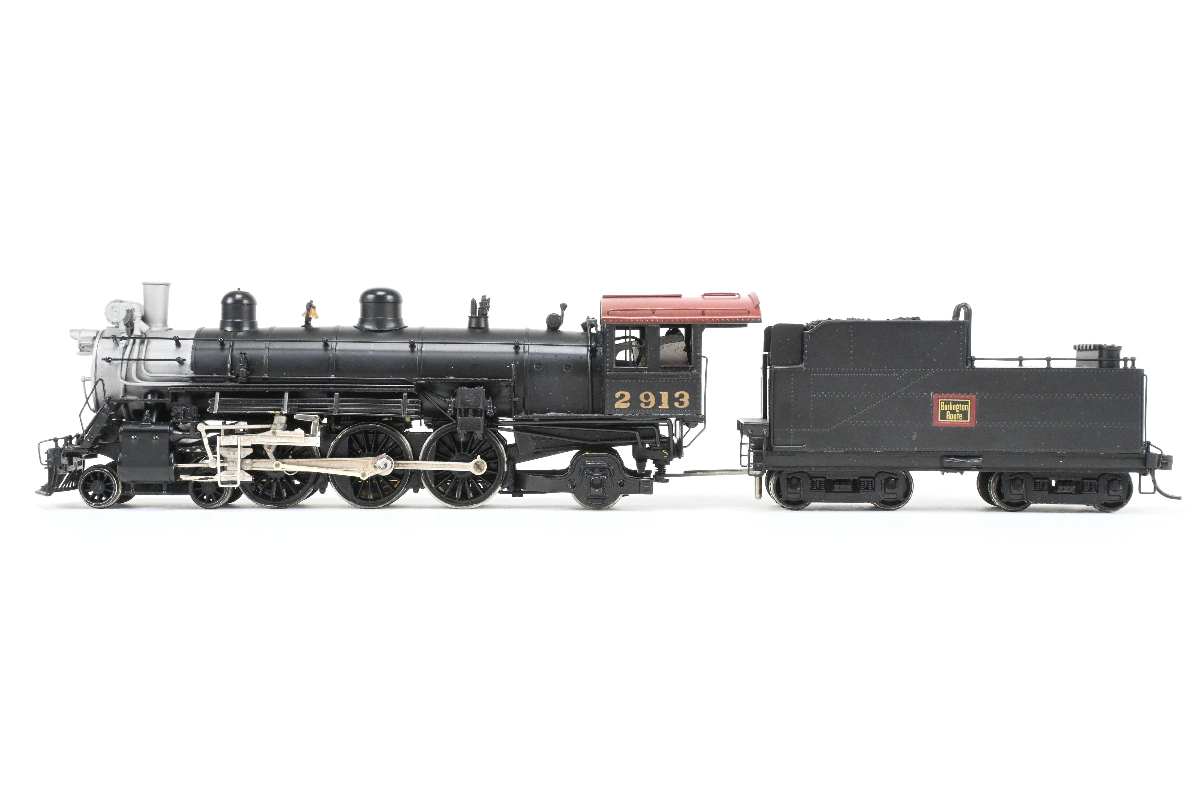 HO Scale Brass LMB Models CB&Q - Burlington Route 4-6-2 S-2 Pacific Type Steam Locomotive Model with Custom Painting