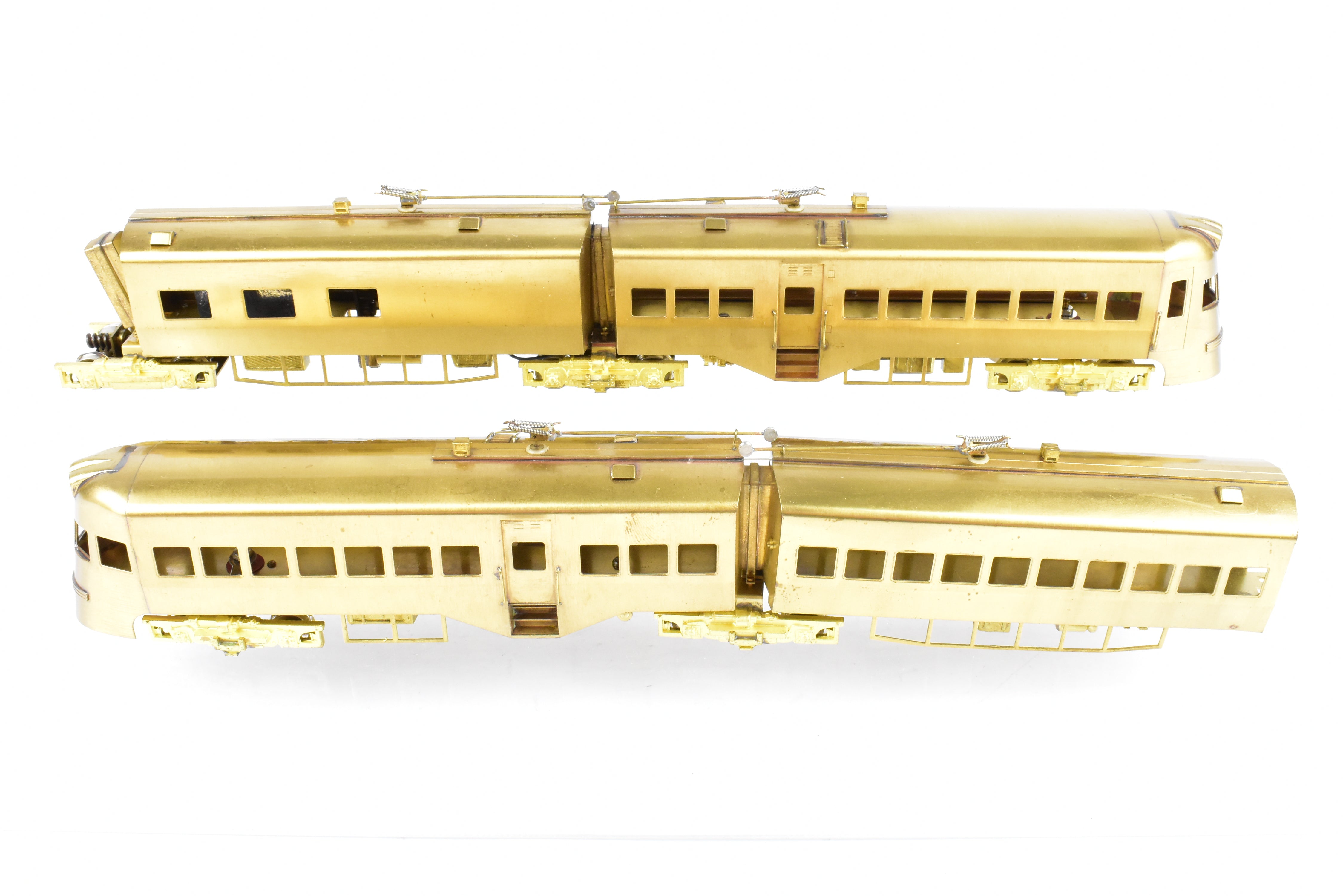 HO Scale Brass Nickel-Plated North Shore Line Electroliner 4-Car Set