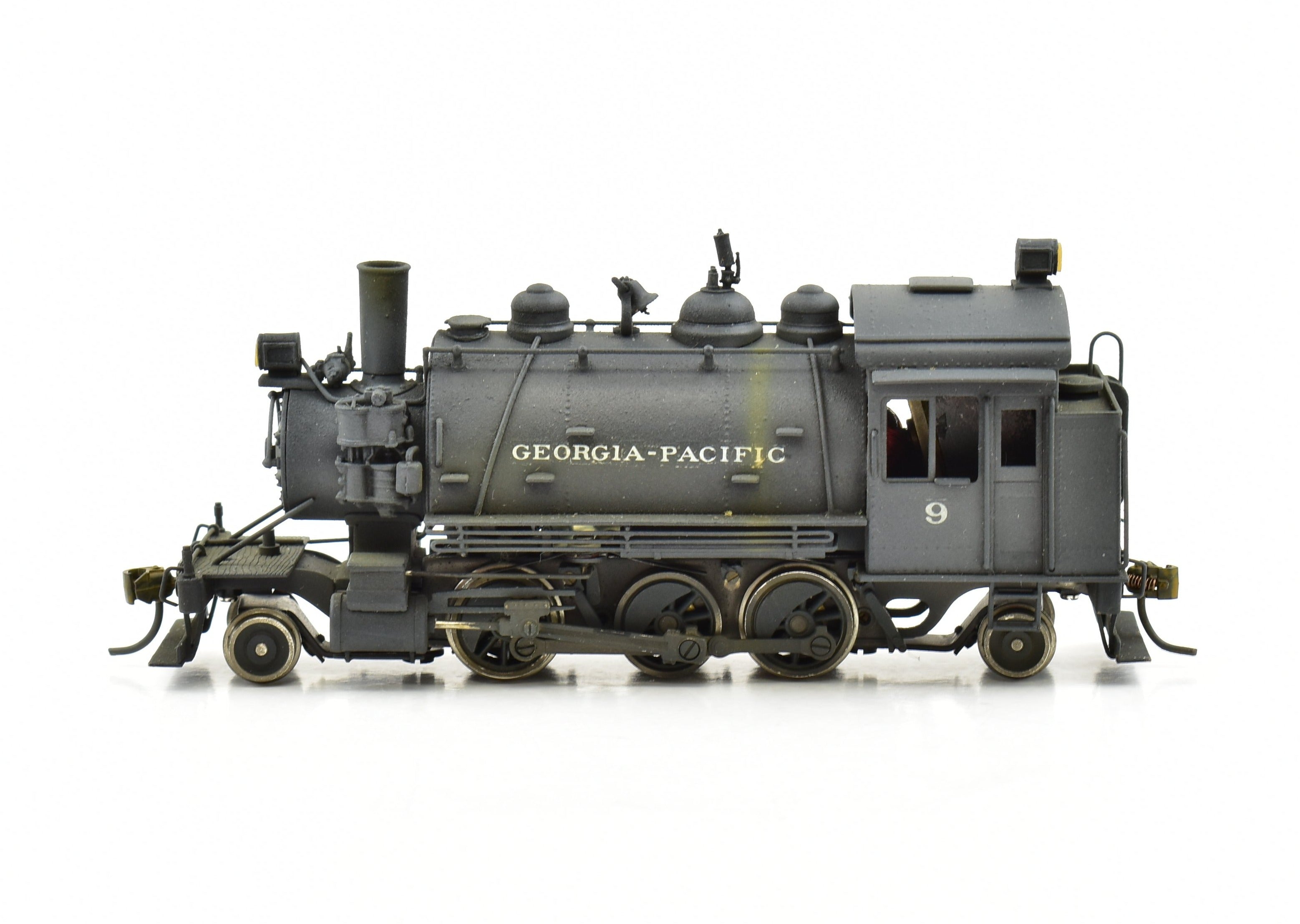HO Scale Brass Model Train - Northwest Short Line Georgia Pacific #9 Baldwin Side Tank 2-6-2T Logger CP Replica