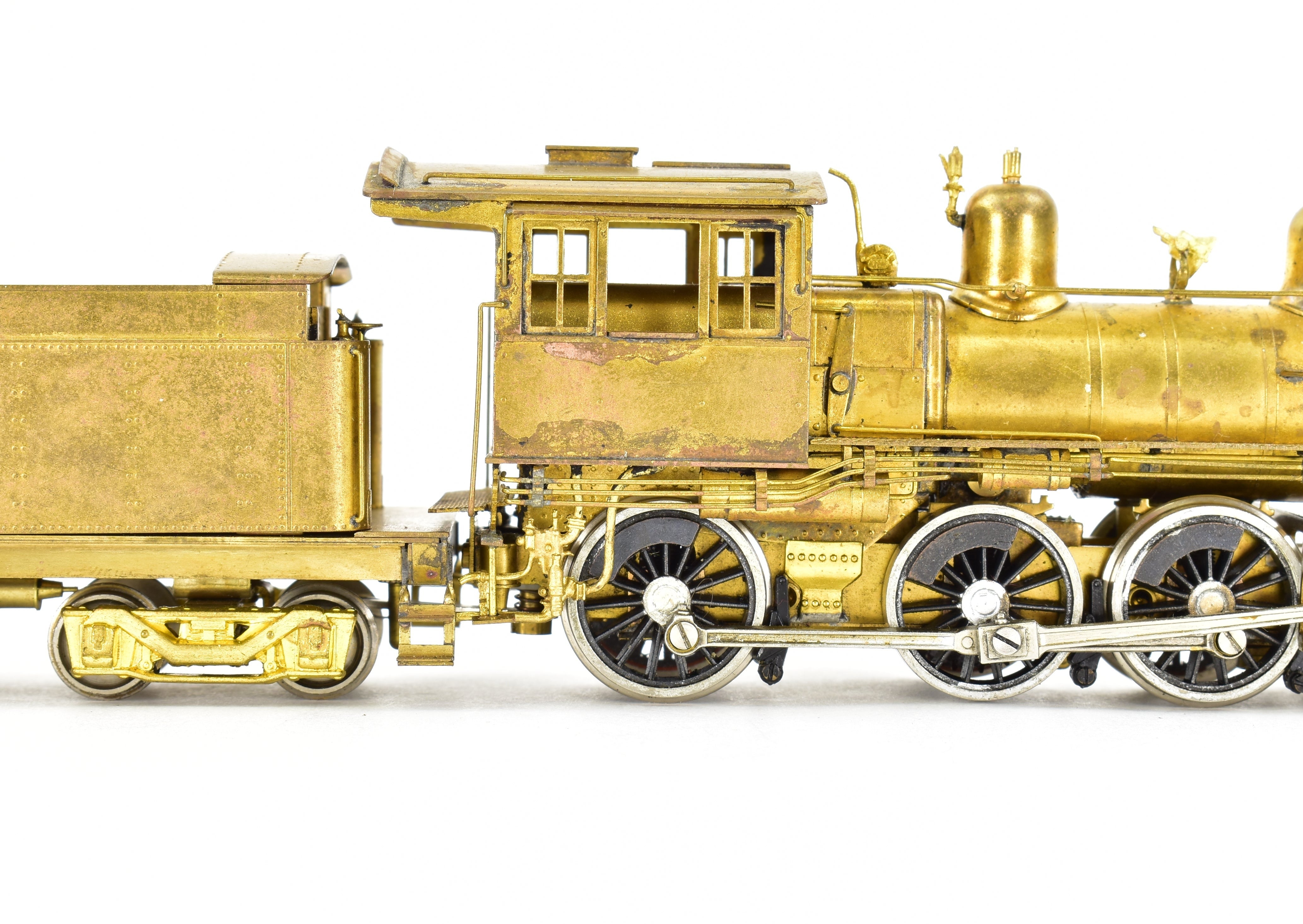 HO Scale Brass Nickel-Plated Model Train - CB&Q - Burlington Route K-2 4-6-0 Ten Wheeler, Produced by Nickel Plate Products