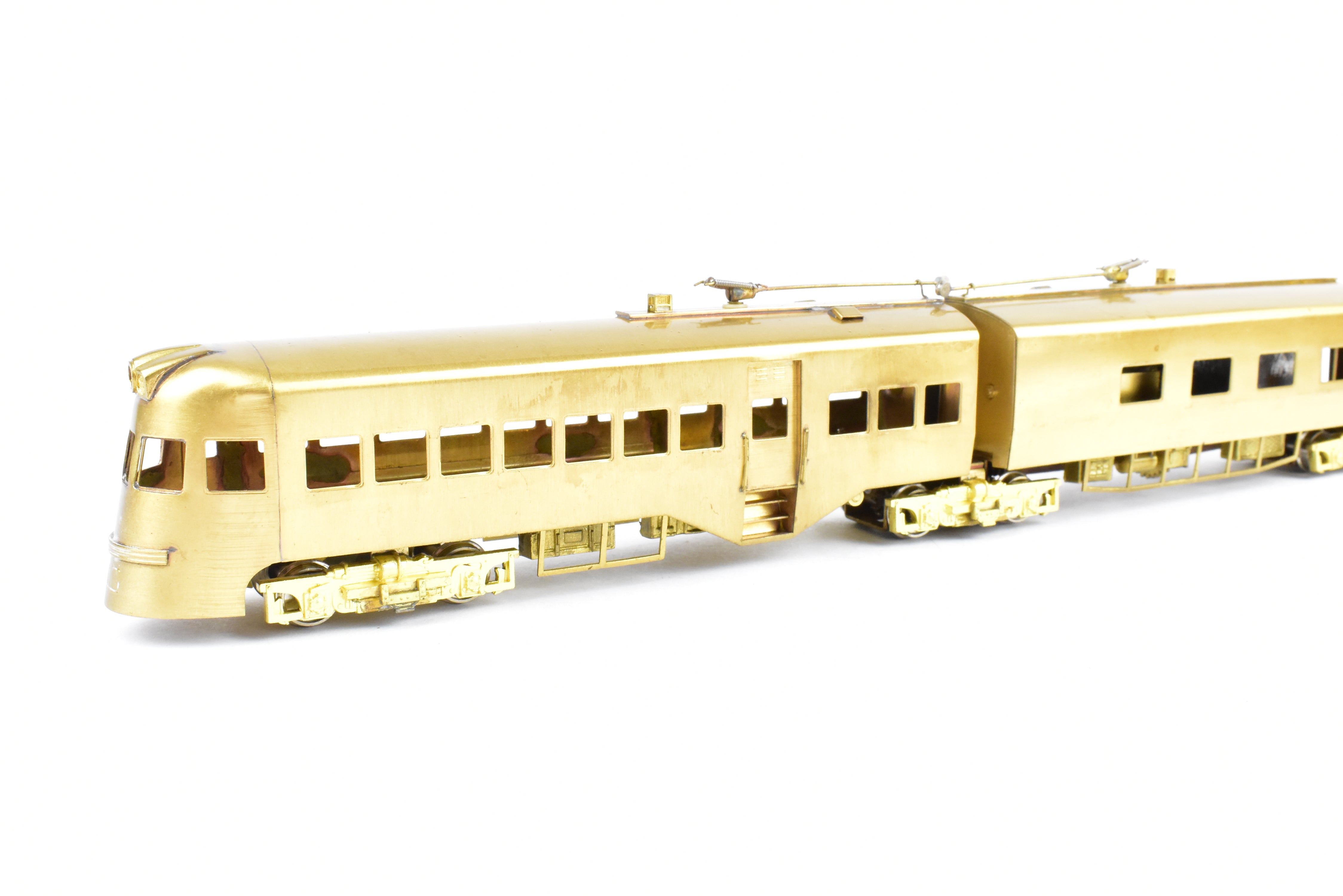 HO Scale Brass Nickel-Plated North Shore Line Electroliner 4-Car Set