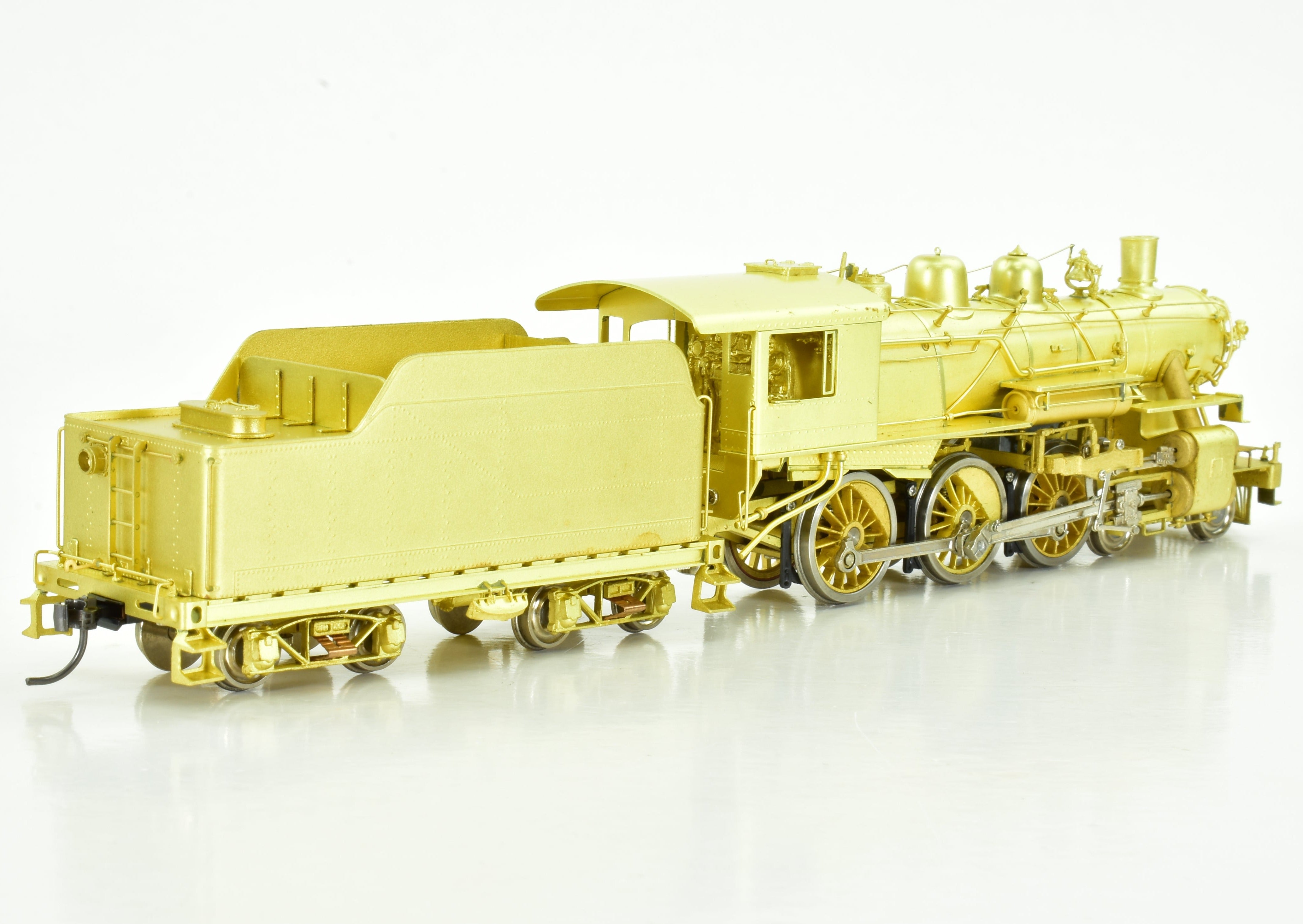 HO Scale Brass Nickel - Plated Steam Locomotive Model: New York Ontario & Western Class E 4 - 6 - 0 by Nickel Plate Products