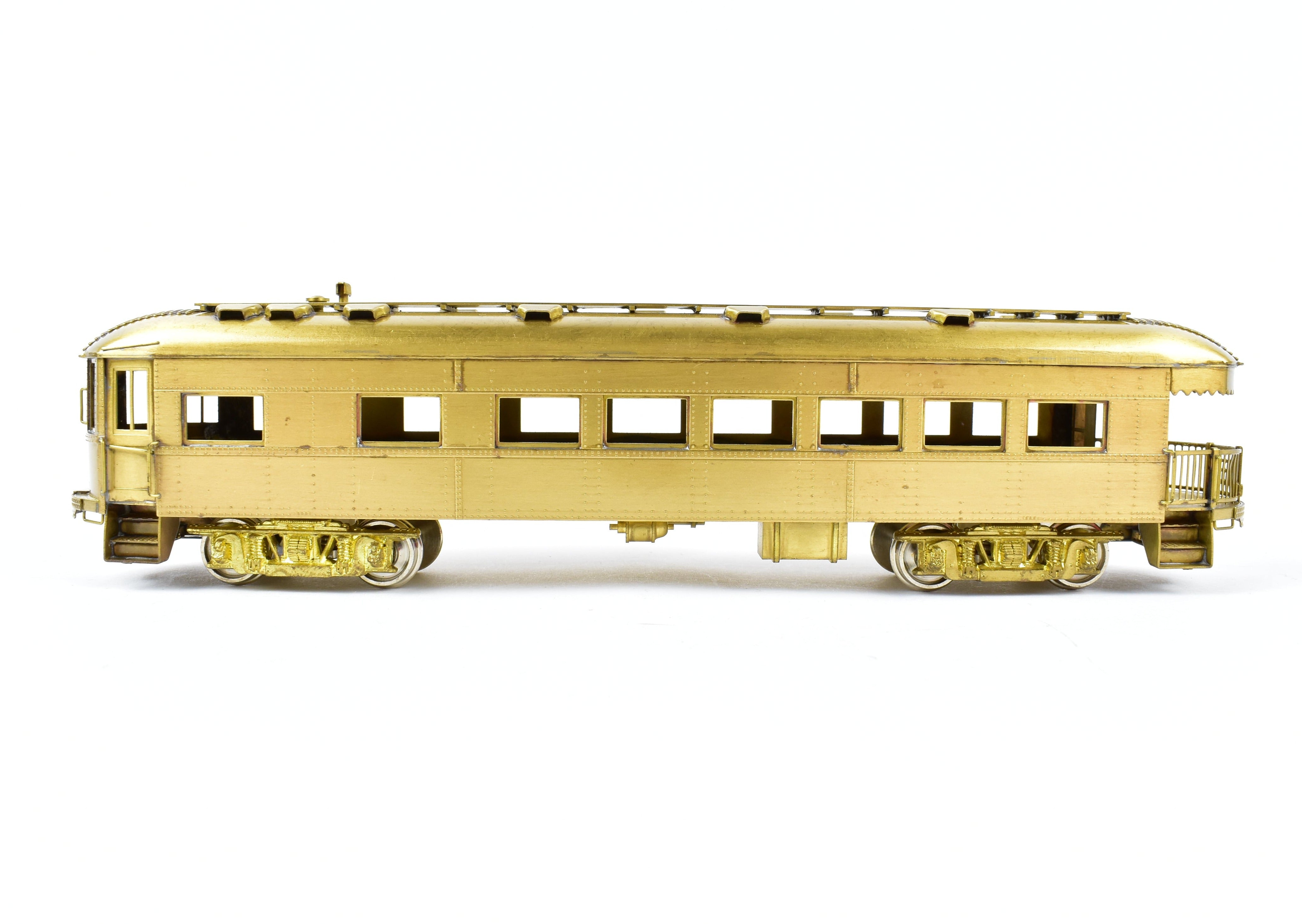 HO Scale Brass Model Midwest Trolley Museum CNS&M - North Shore Line No. 420 Parlor Observation Unpowered Trailer for Model Train Enthusiasts