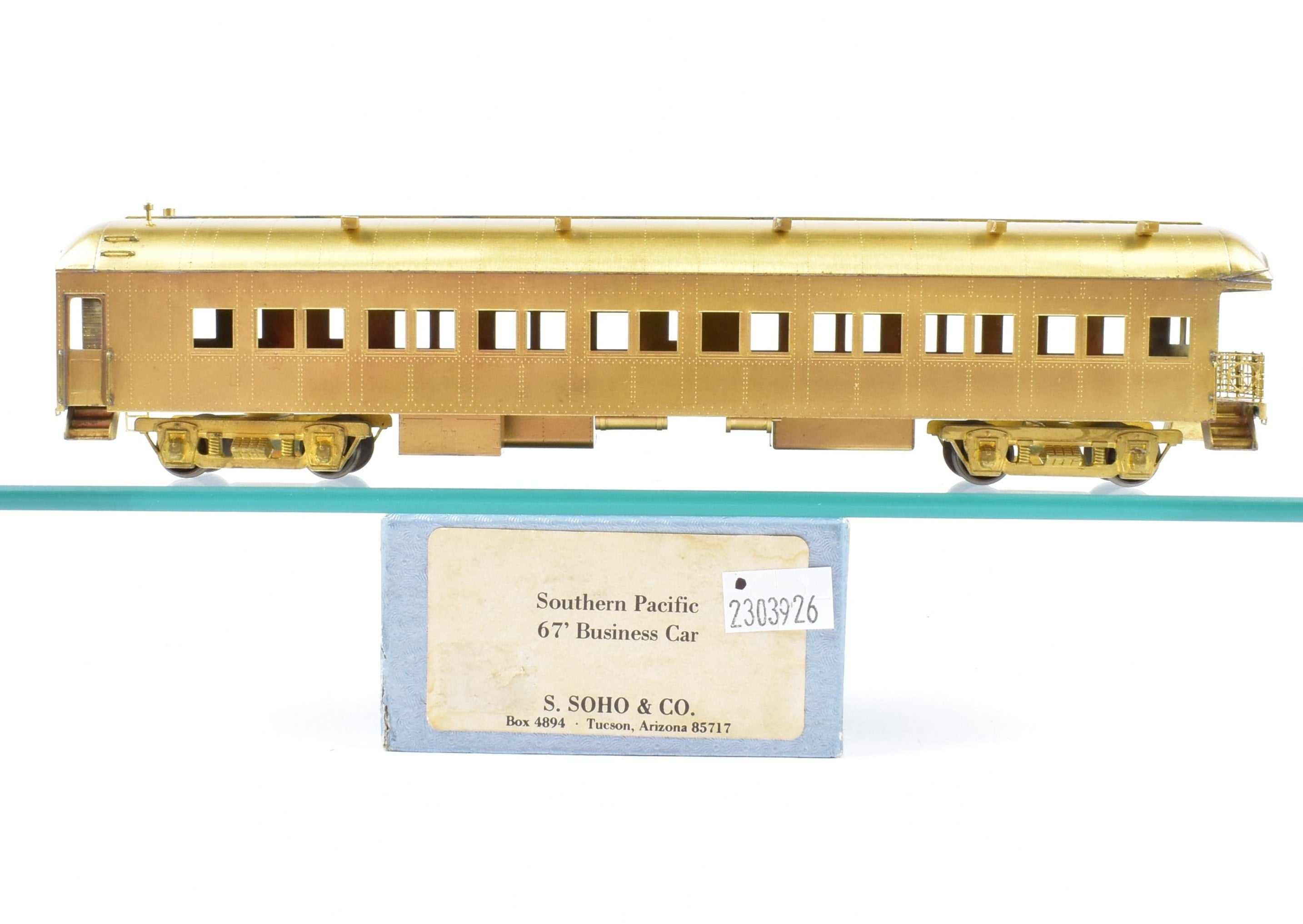 HO Scale Brass Southern Pacific/T&NO 67' Observation and Business Car