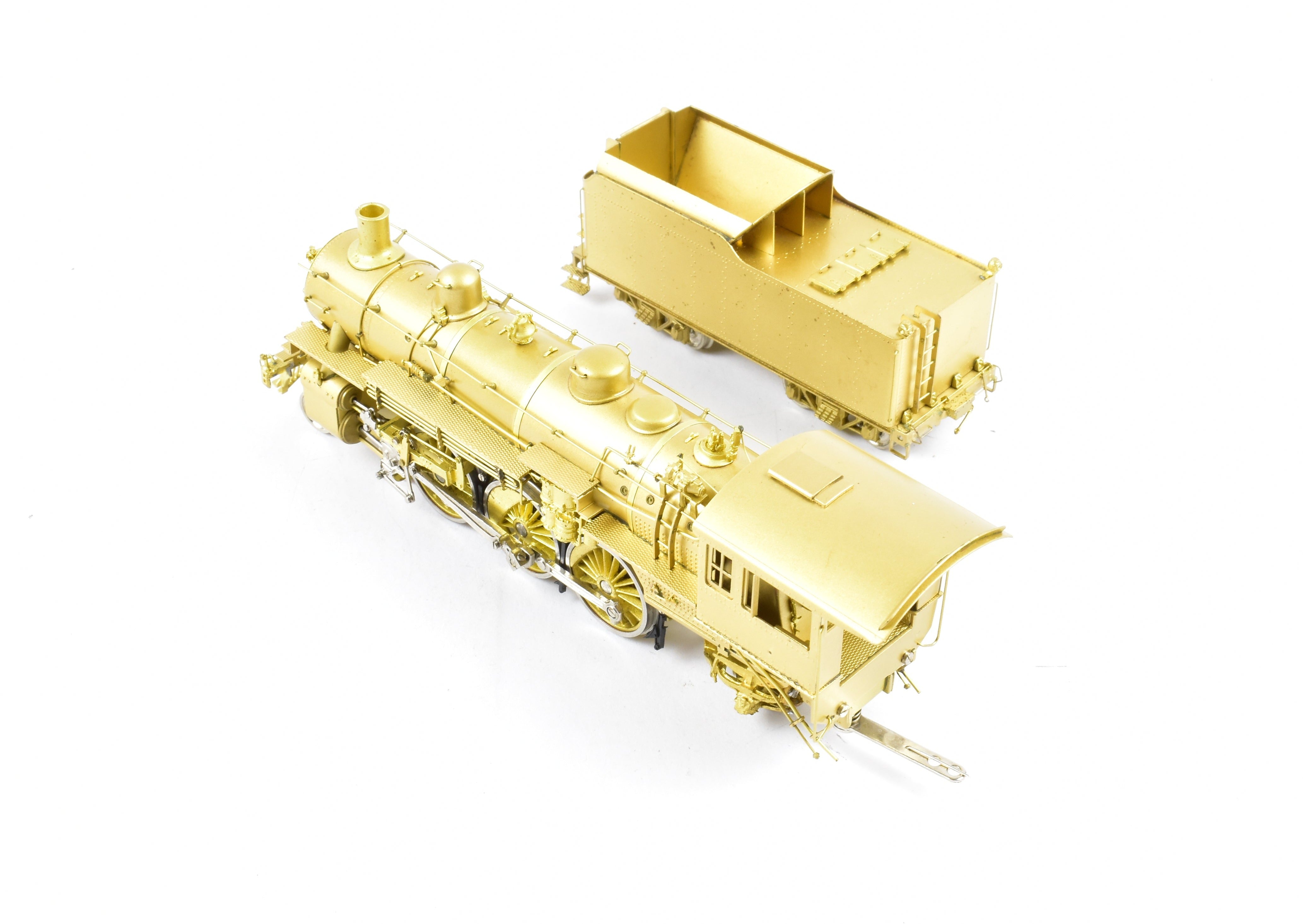 HO Scale Brass Nickel - Plated Model Train: Chicago & North Western Class E 4 - 6 - 2 Pacific Locomotive by NPP (Nickel Plate Products)