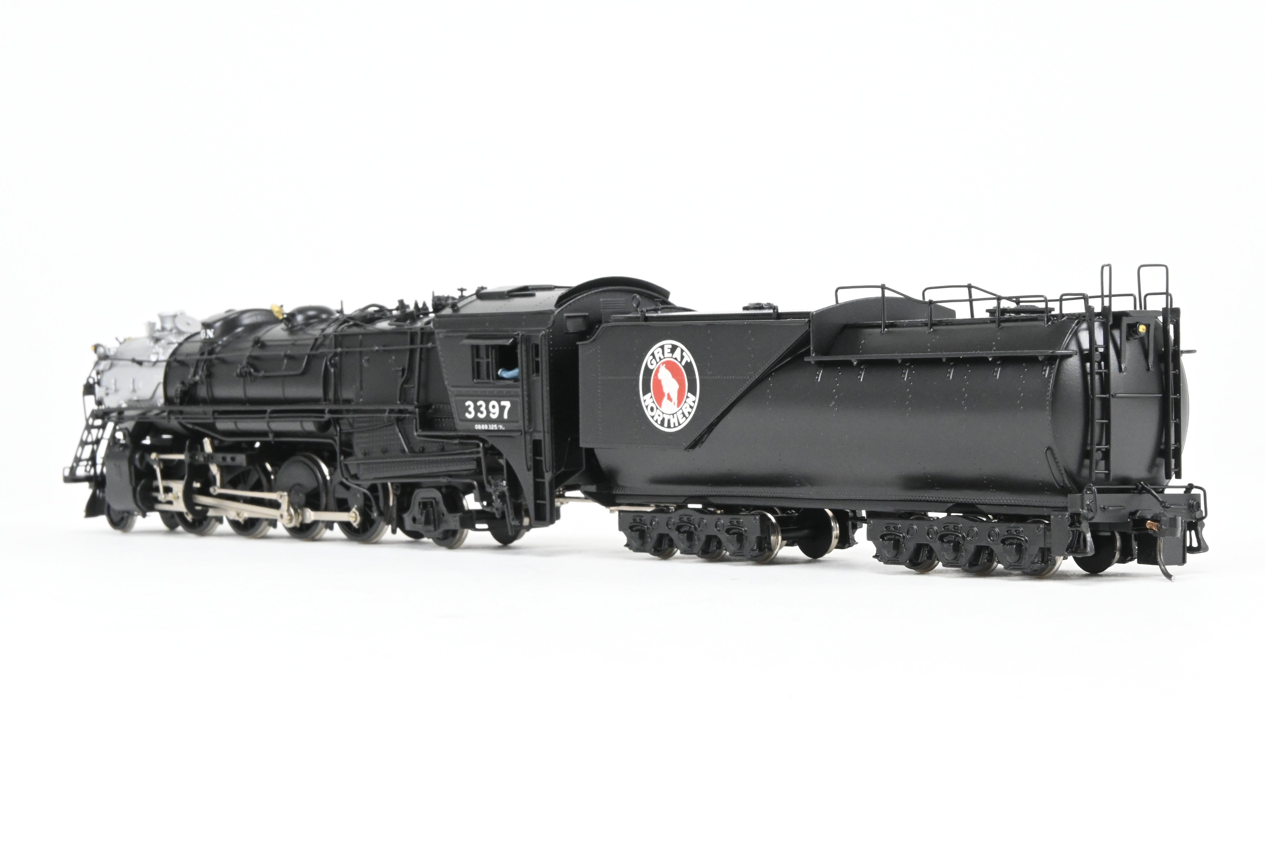 HO Scale Brass Model Train - Great Northern 2-8-2 Class O-8 Closed Cab, Professionally Painted by Jeff Lemke Trains, Inc., Sunset Models Imported