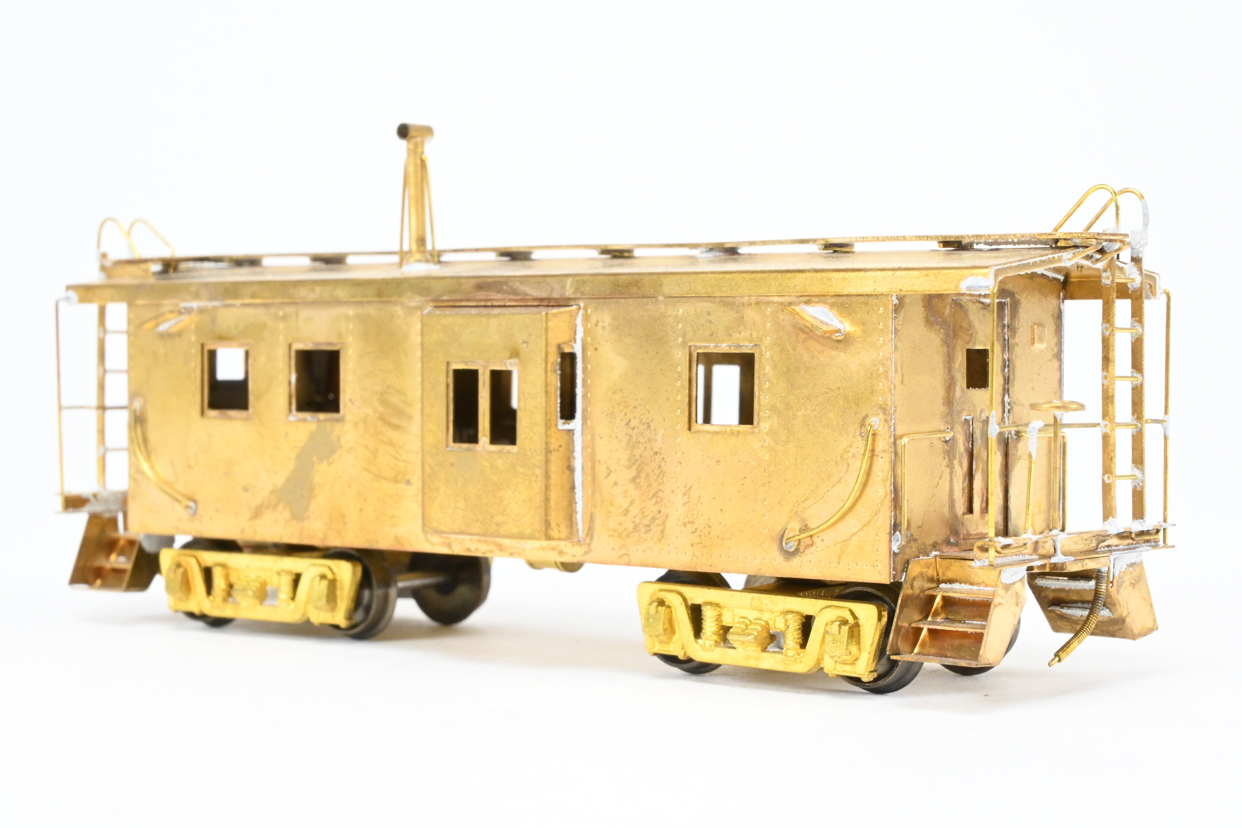 HO Scale Brass Nickel Plate Products (NPP) Milwaukee Road Smooth Side Bay Window Caboose Model