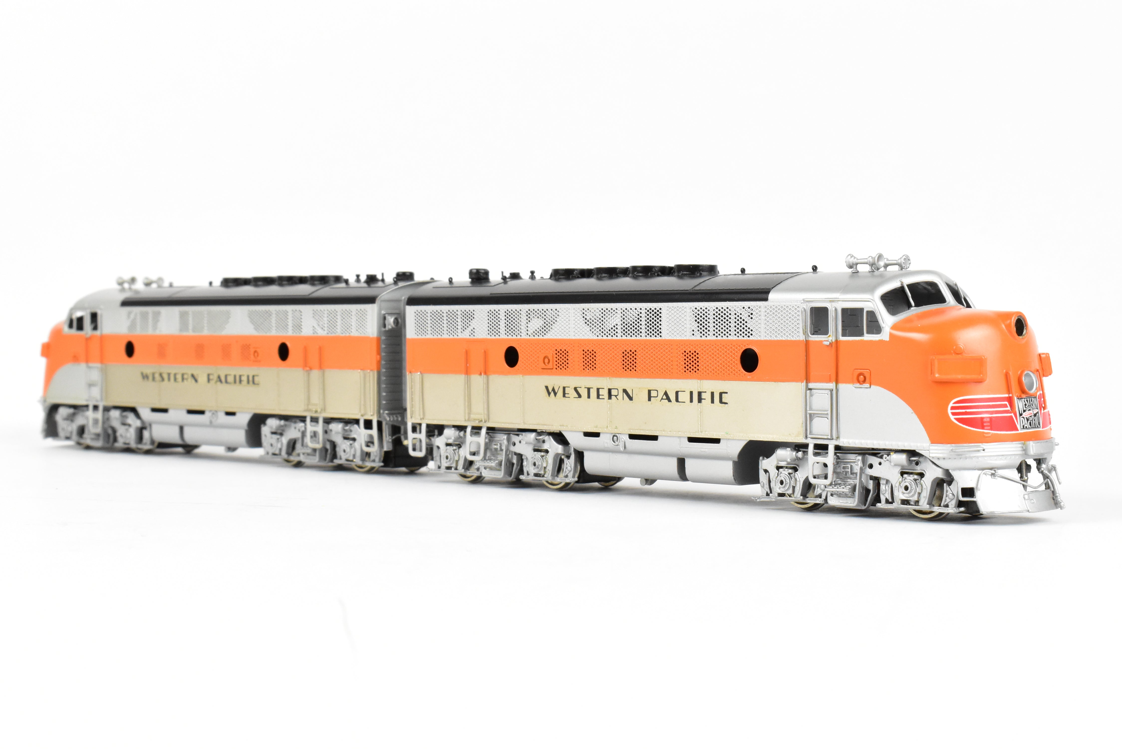 HO Brass Oriental Limited Western Pacific EMD F3A/F3A Phase II Set, 1500 HP, Factory Painted