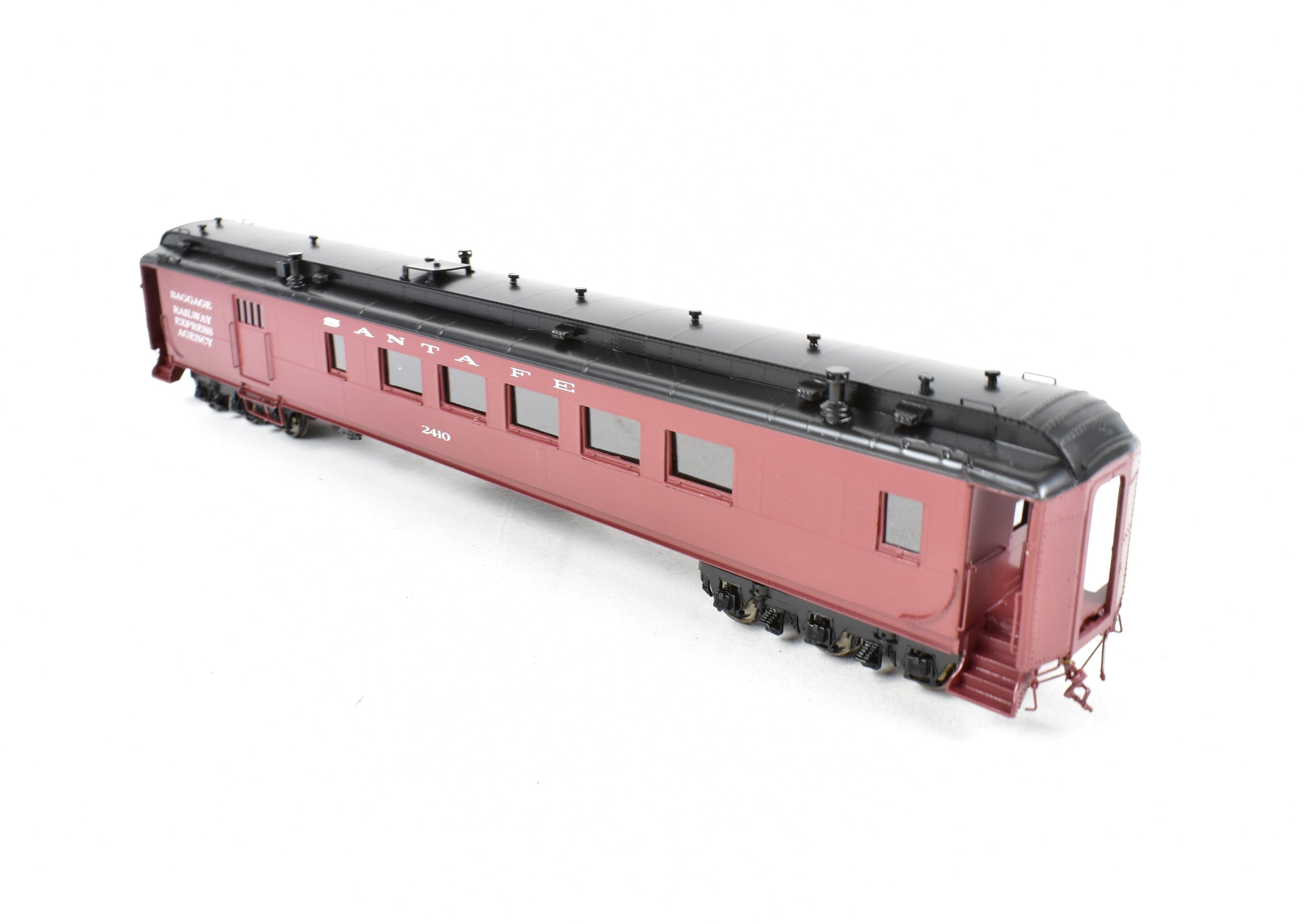 HO Scale Brass ATSF - Santa Fe Heavyweight Combine Car #2410 FP by Pecos River