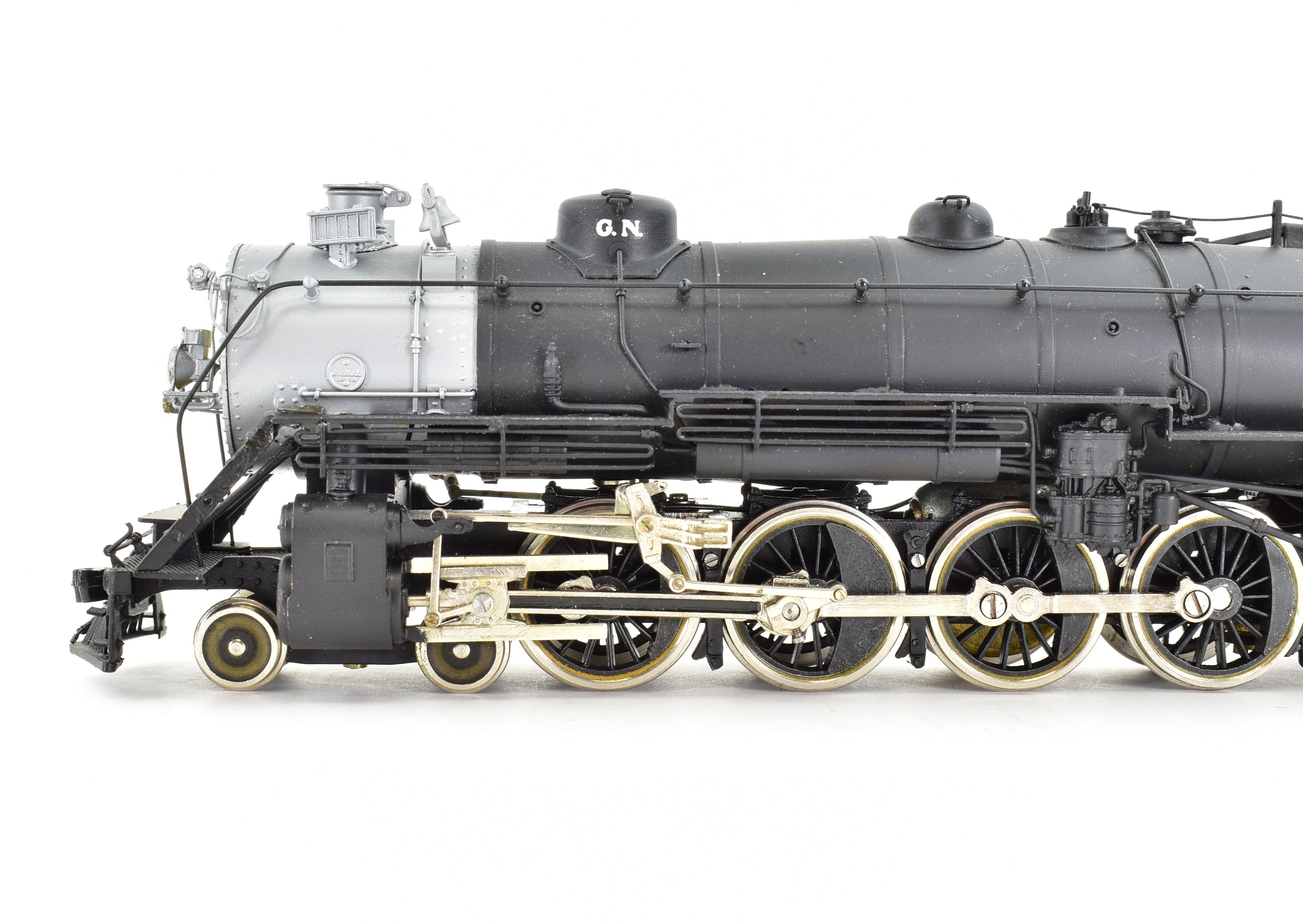 HO Scale Brass PFM - Tenshodo Great Northern 4-8-2 Class P-2 Factory Painted Can Motor Locomotive