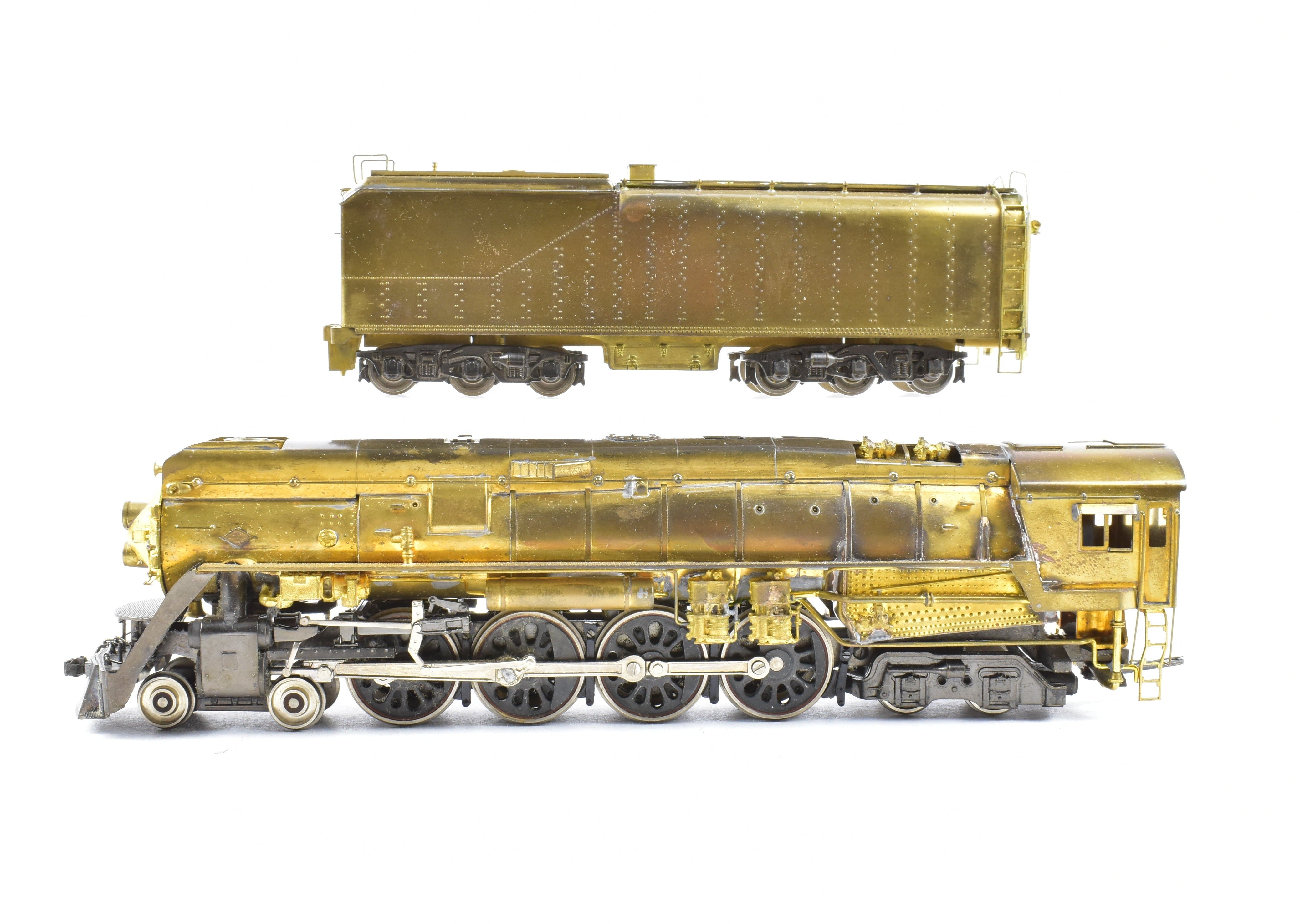 HO Scale Brass Max Gray Model Train - Southern Pacific Class GS - 4 4 - 8 - 4 De - Skirted Locomotive Replica