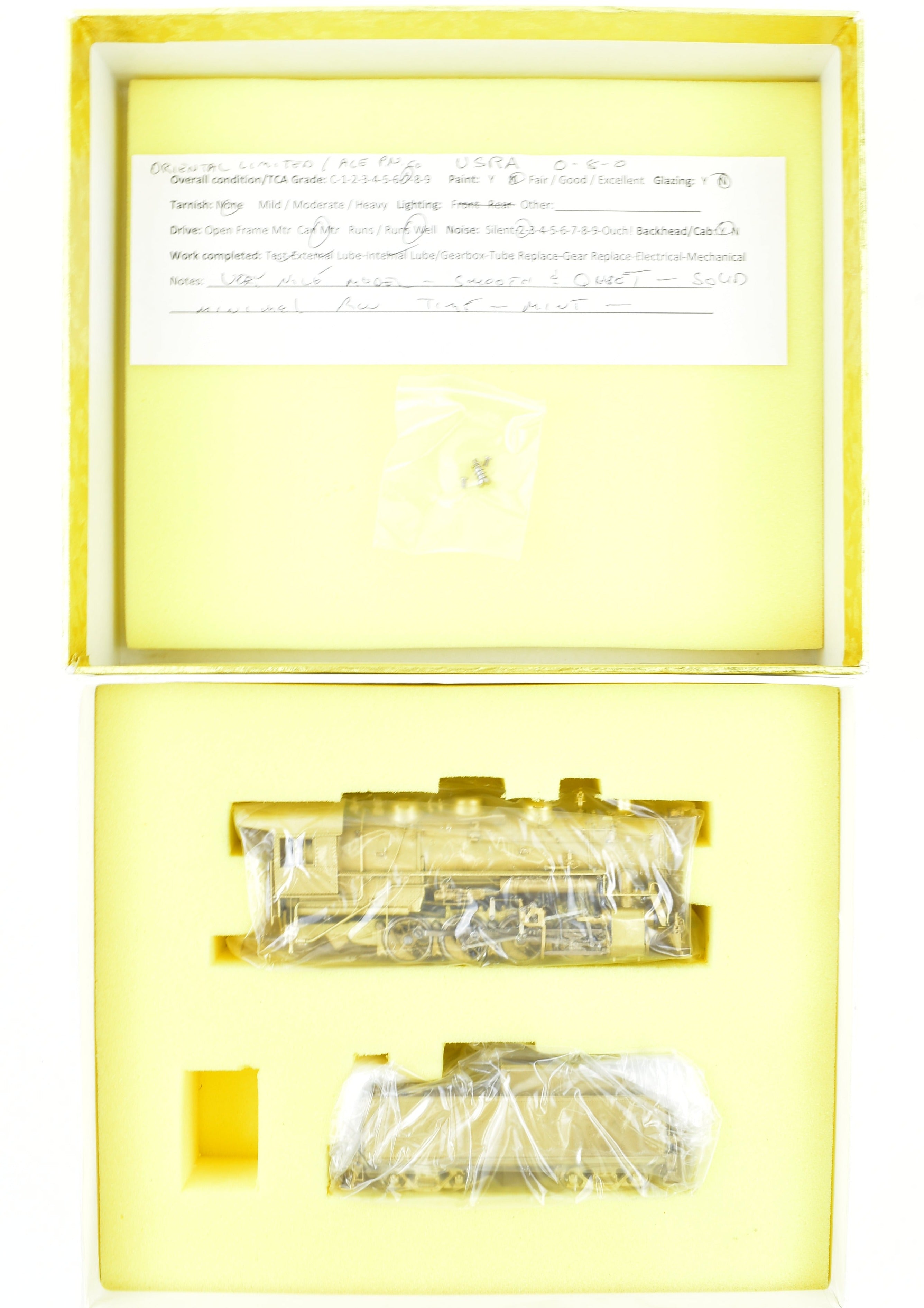 High - Quality HO Scale Brass Oriental Limited USRA 0 - 8 - 0 Locomotive Model of Nickel Plate Road Version