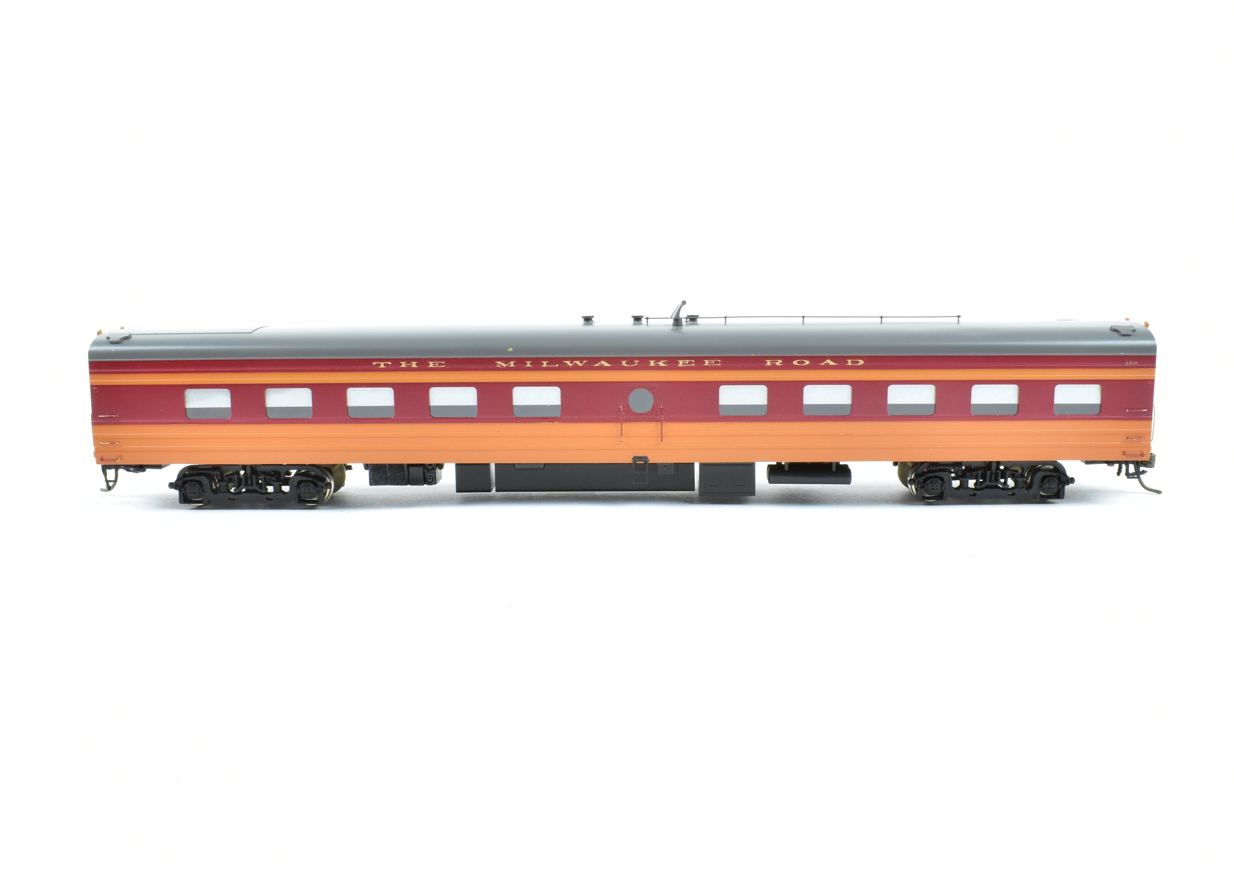 HO Scale Brass Soho Milwaukee Road #162 Custom Painted Tap - Lounge Model for Railroad Enthusiasts