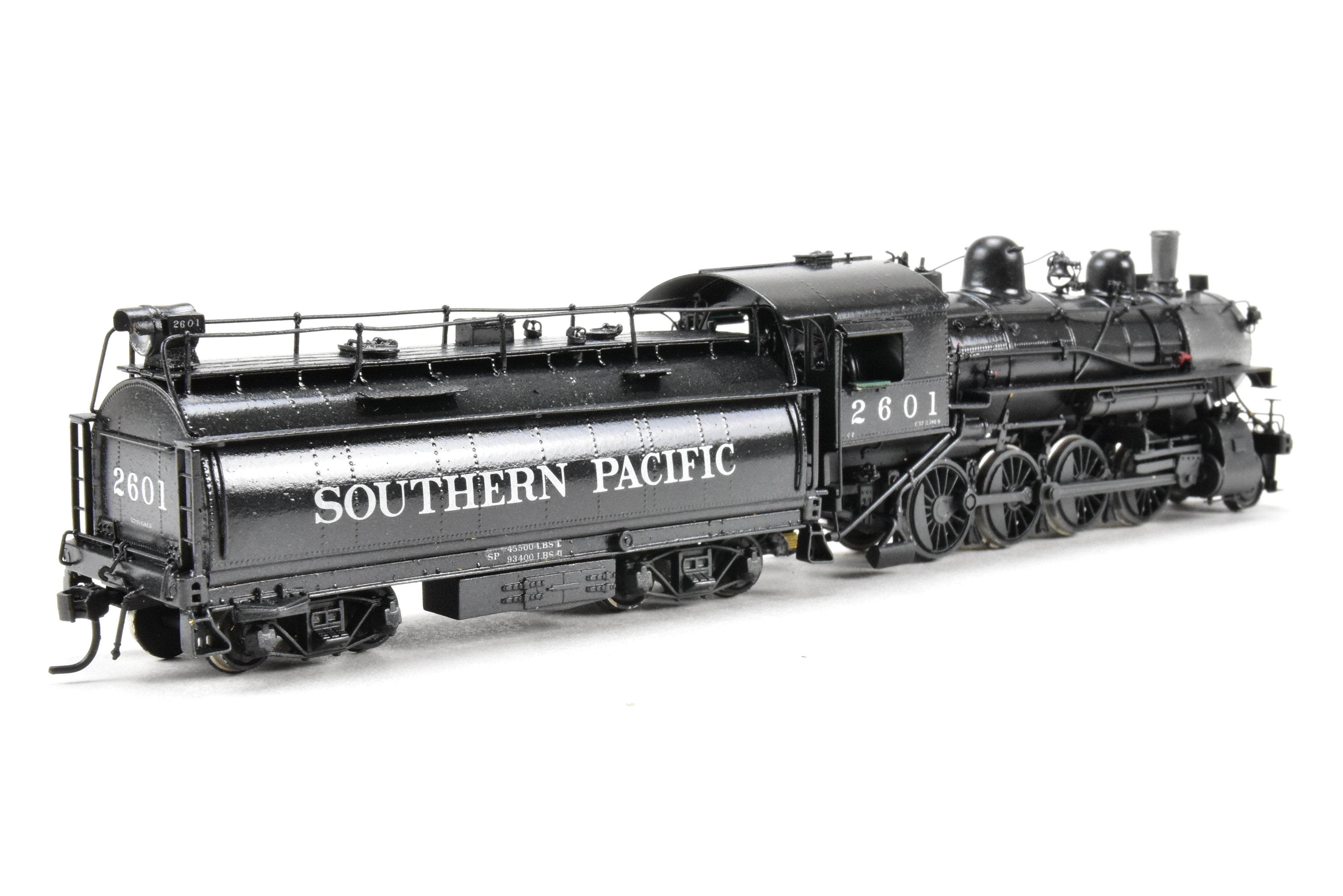 HO Scale Brass Model Train - Southern Pacific Class C - 2 2 - 8 - 0 Oriental Limited with Tsunami DCC and Sound System, Cab Number 2601