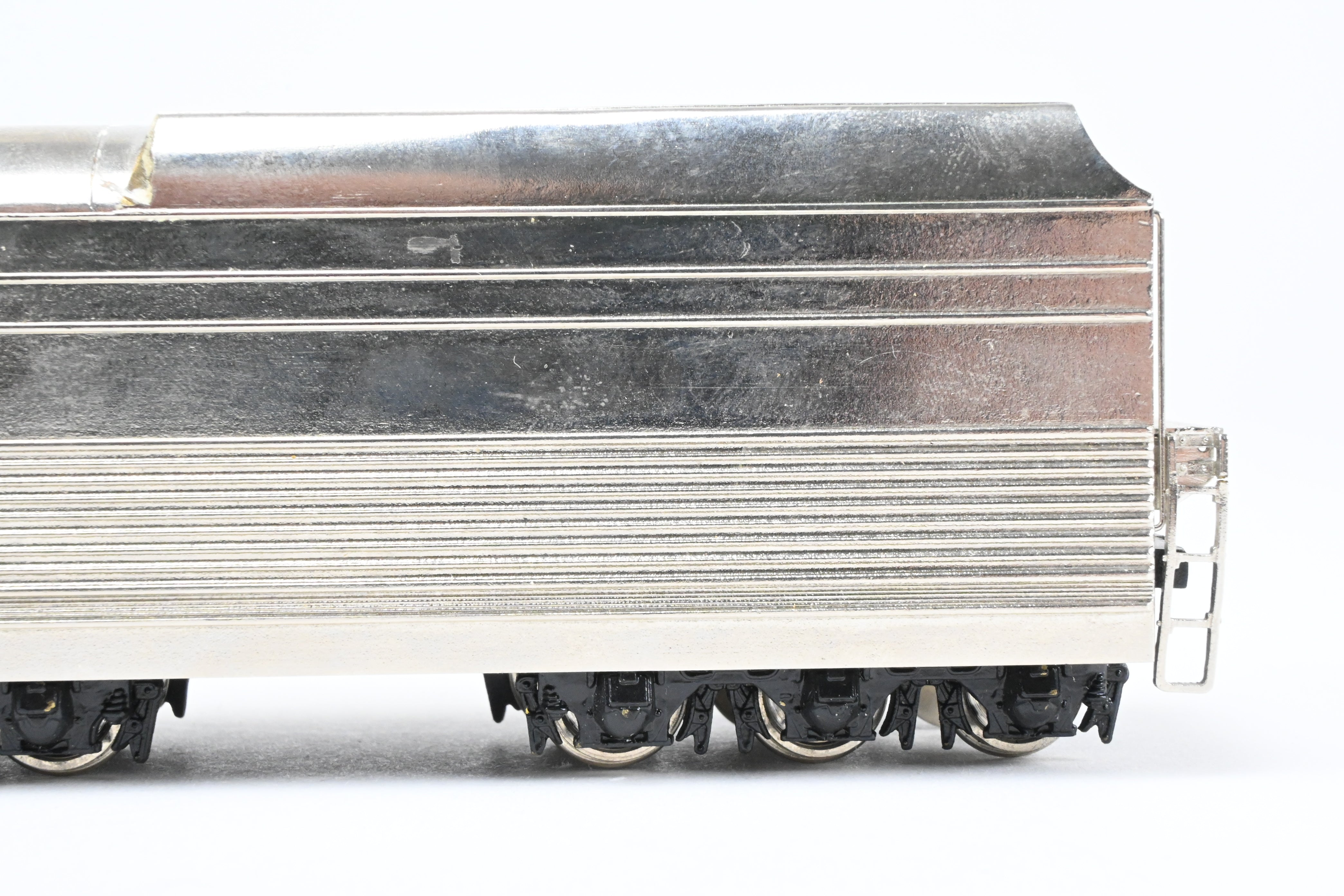 HO Scale Brass NPP Nickel - Plated Tender for CB&Q Burlington Route 4 - 6 - 4