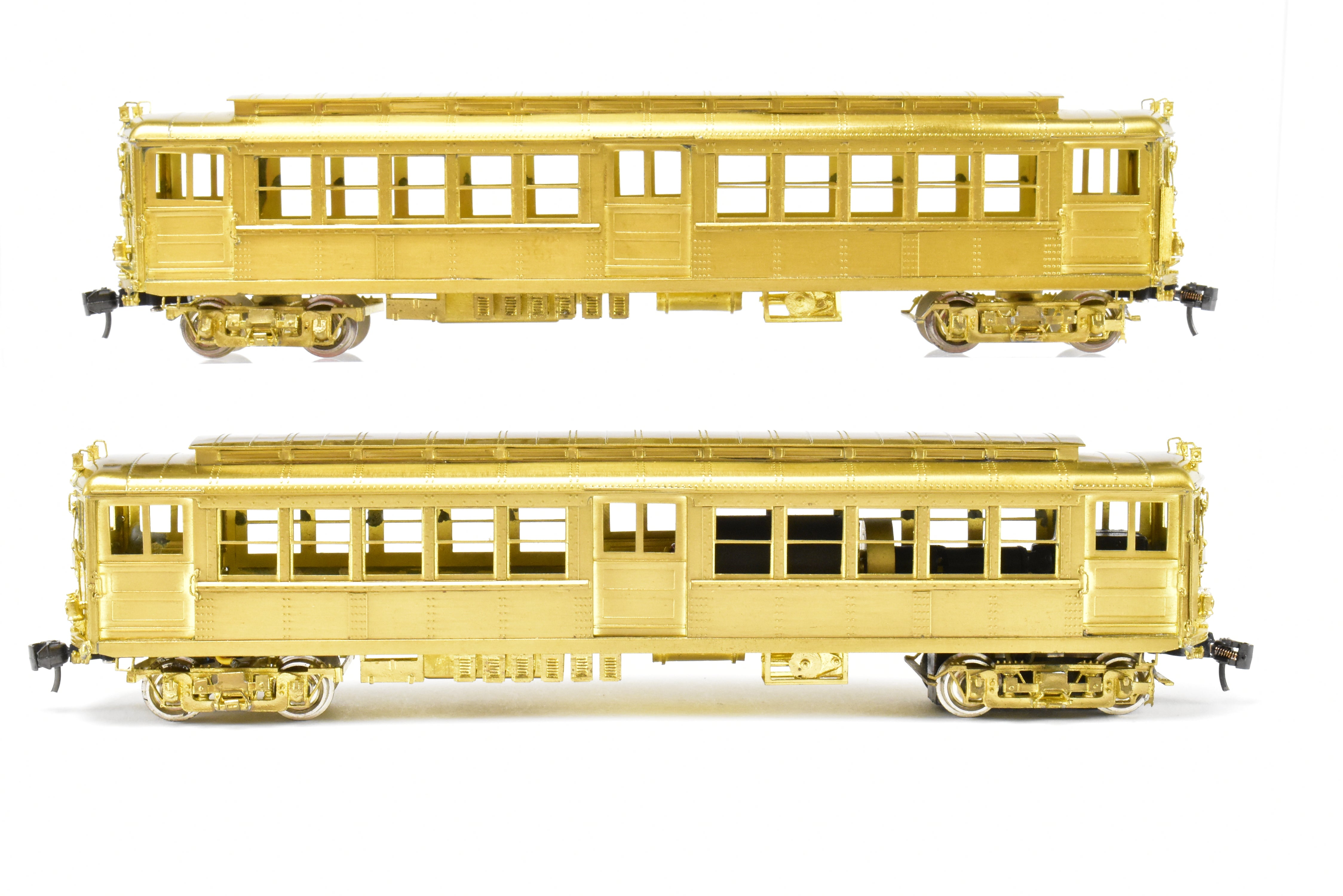HO Scale Brass Subway Model - MTS Imports IRT Interborough Rapid Transit Deck Roof High-Voltage 2-Car Set for Model Railroads