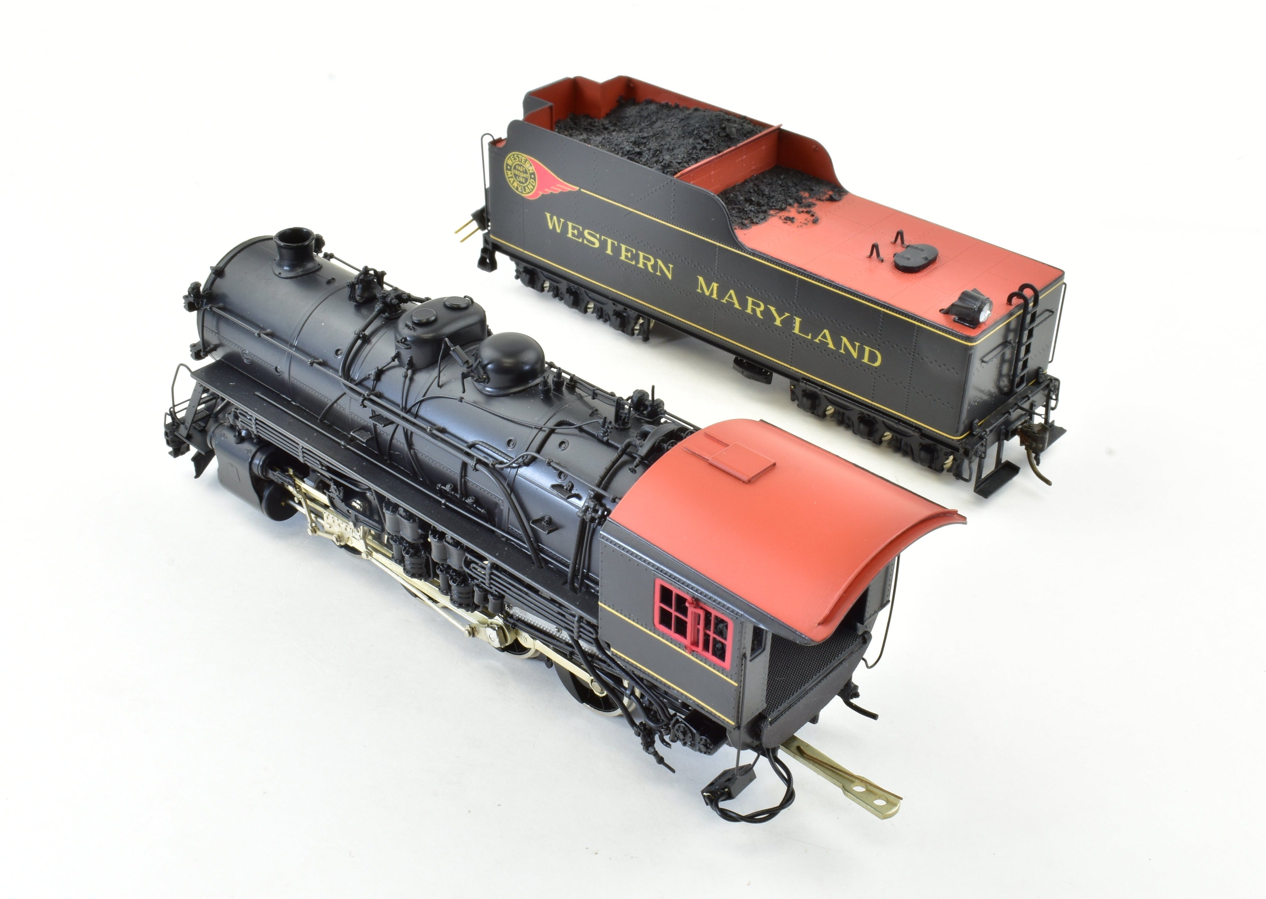 HO Scale Brass Oriental Limited Western Maryland H - 9 2 - 8 - 0 Steam Ejector Freight Locomotive Model