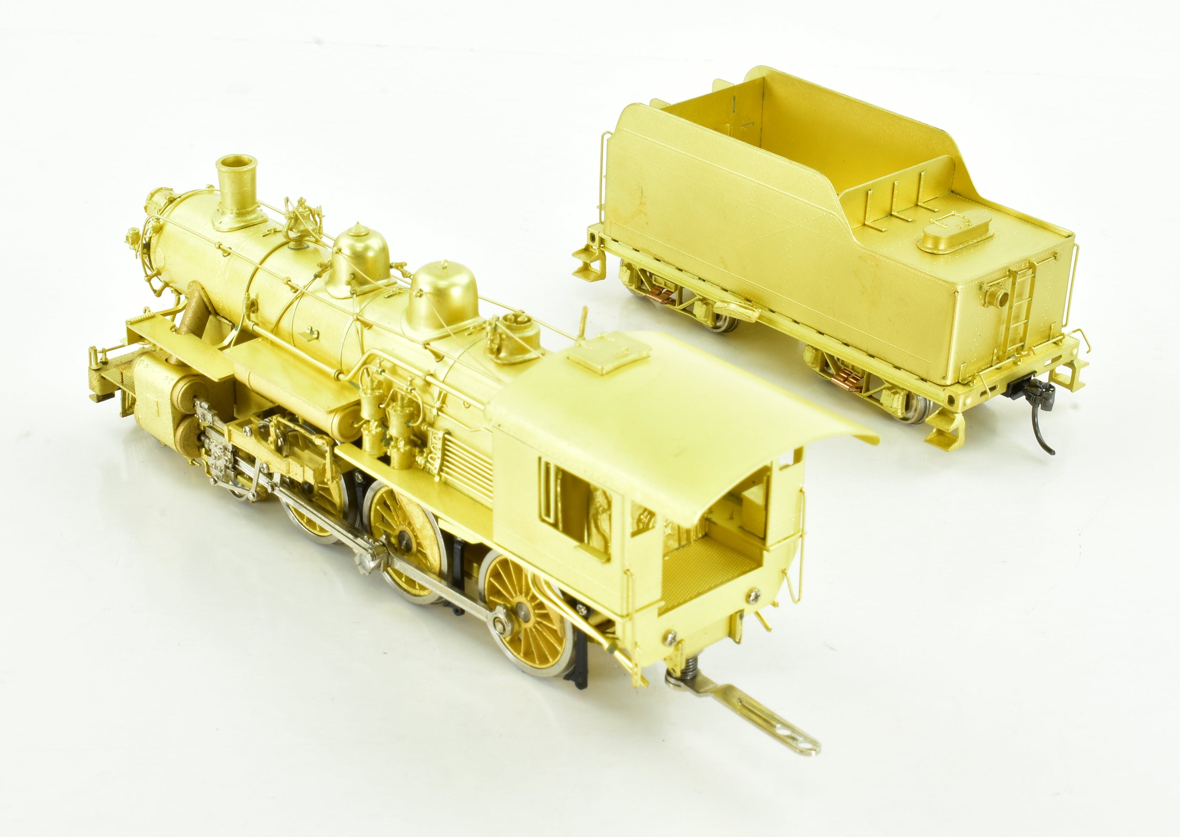 HO Scale Brass Nickel - Plated Steam Locomotive Model: New York Ontario & Western Class E 4 - 6 - 0 by Nickel Plate Products