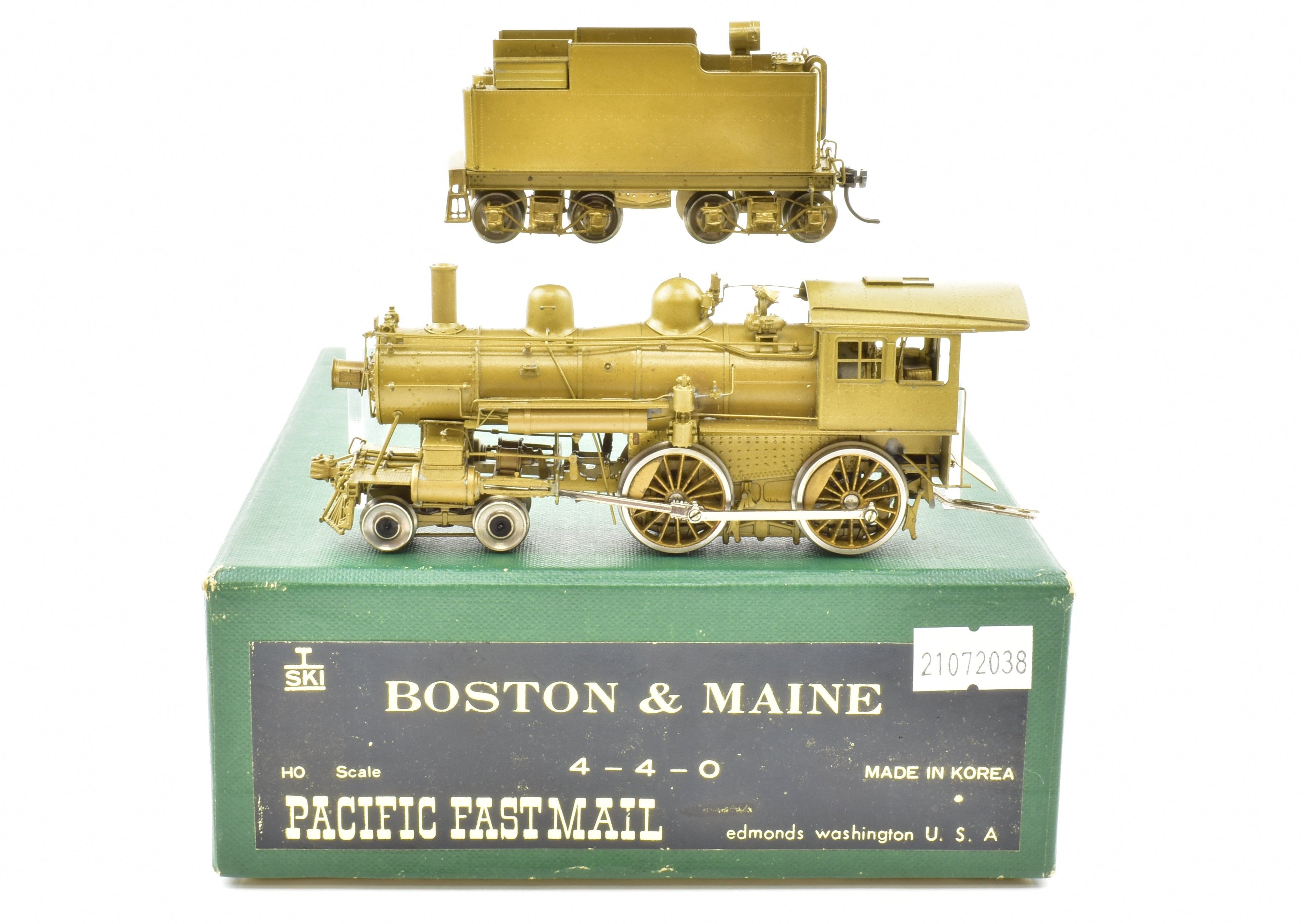 HO Brass SKI B&M Boston & Maine 4-4-0 A-41F Pacific Fast Mail Model