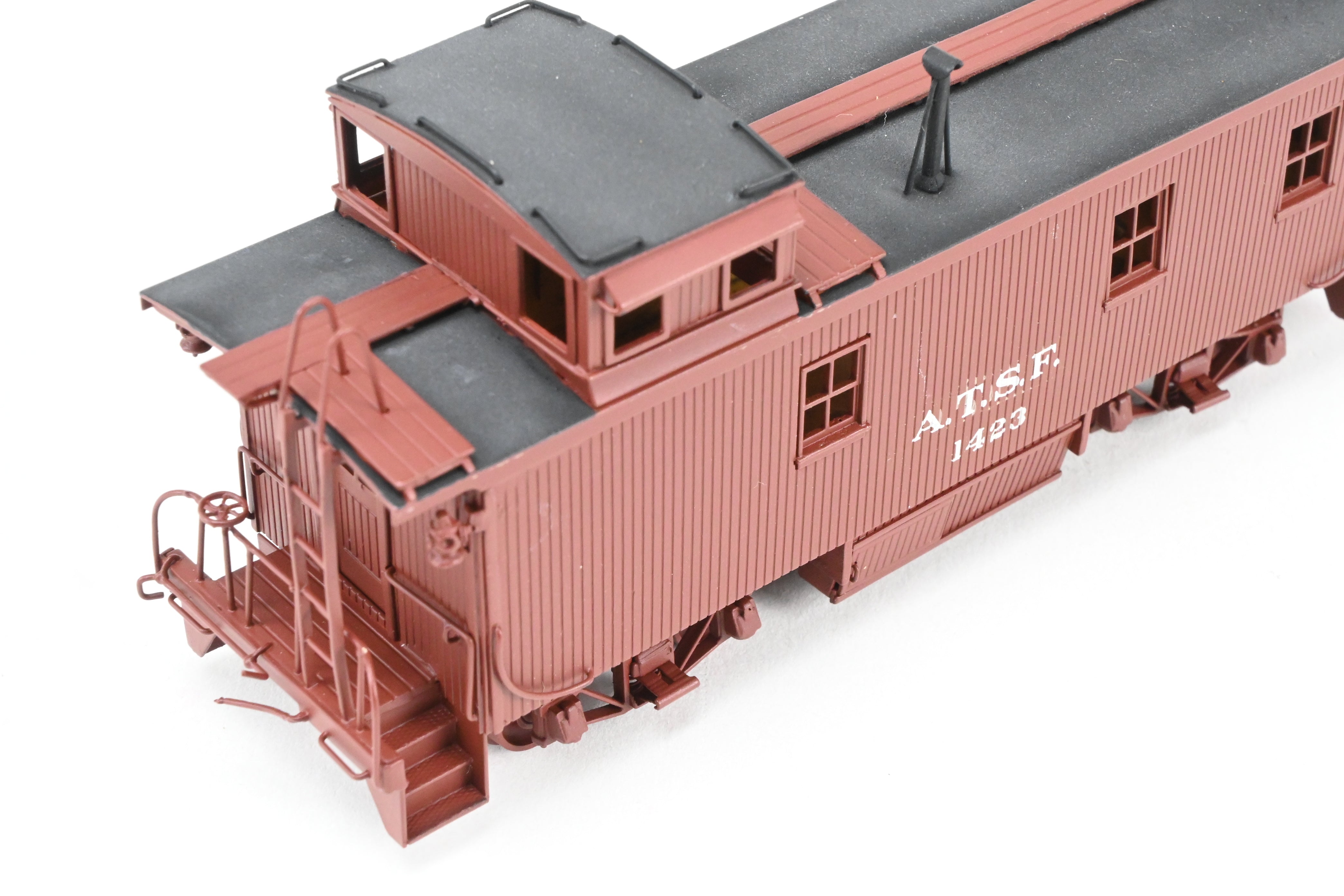 1930s HO Brass ATSF - Santa Fe Wood Caboose CP No. 1423 by Pecos River Brass