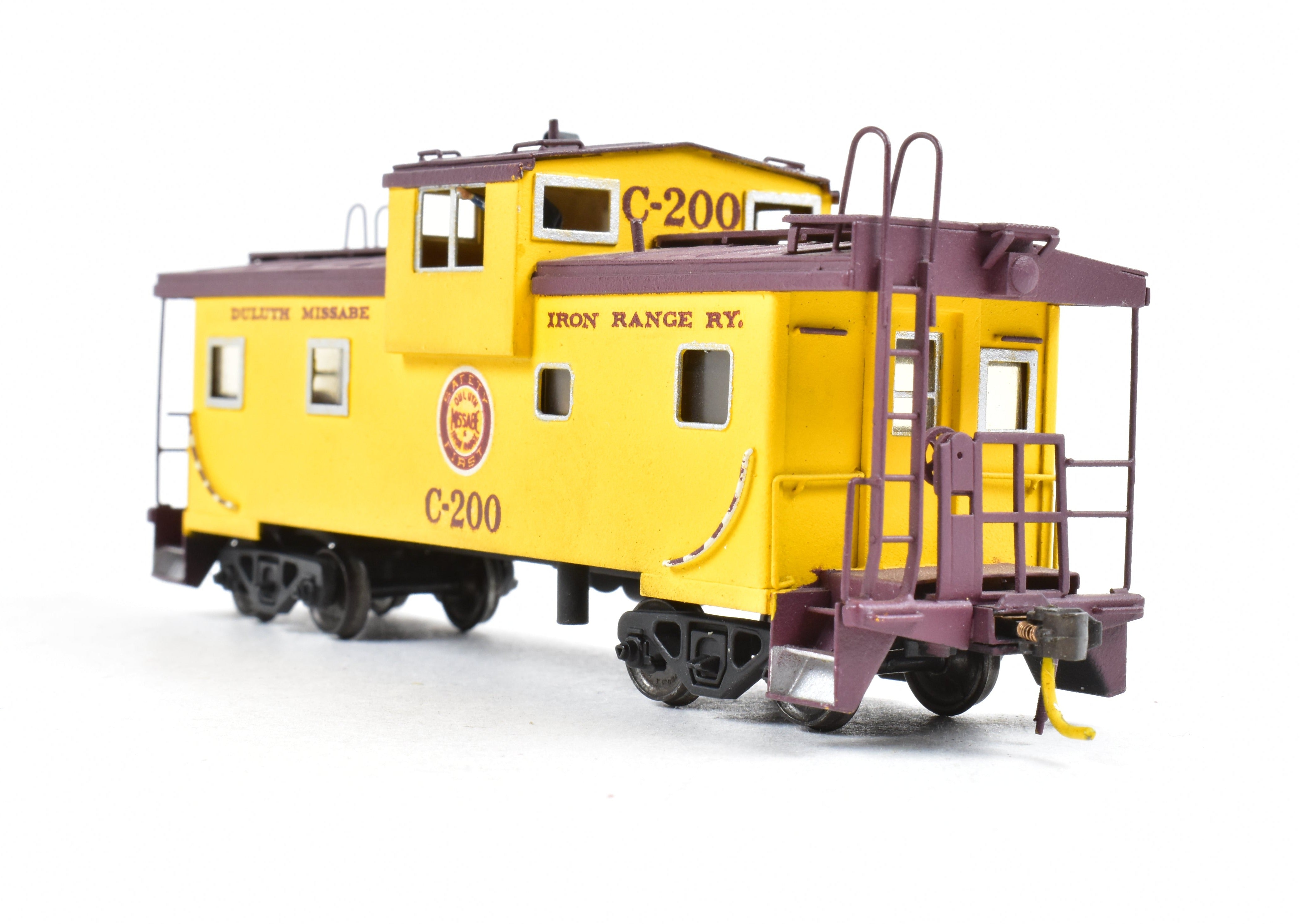 HO Scale Brass DM&IR Wide Vision Caboose by LMB Models, No Original Box
