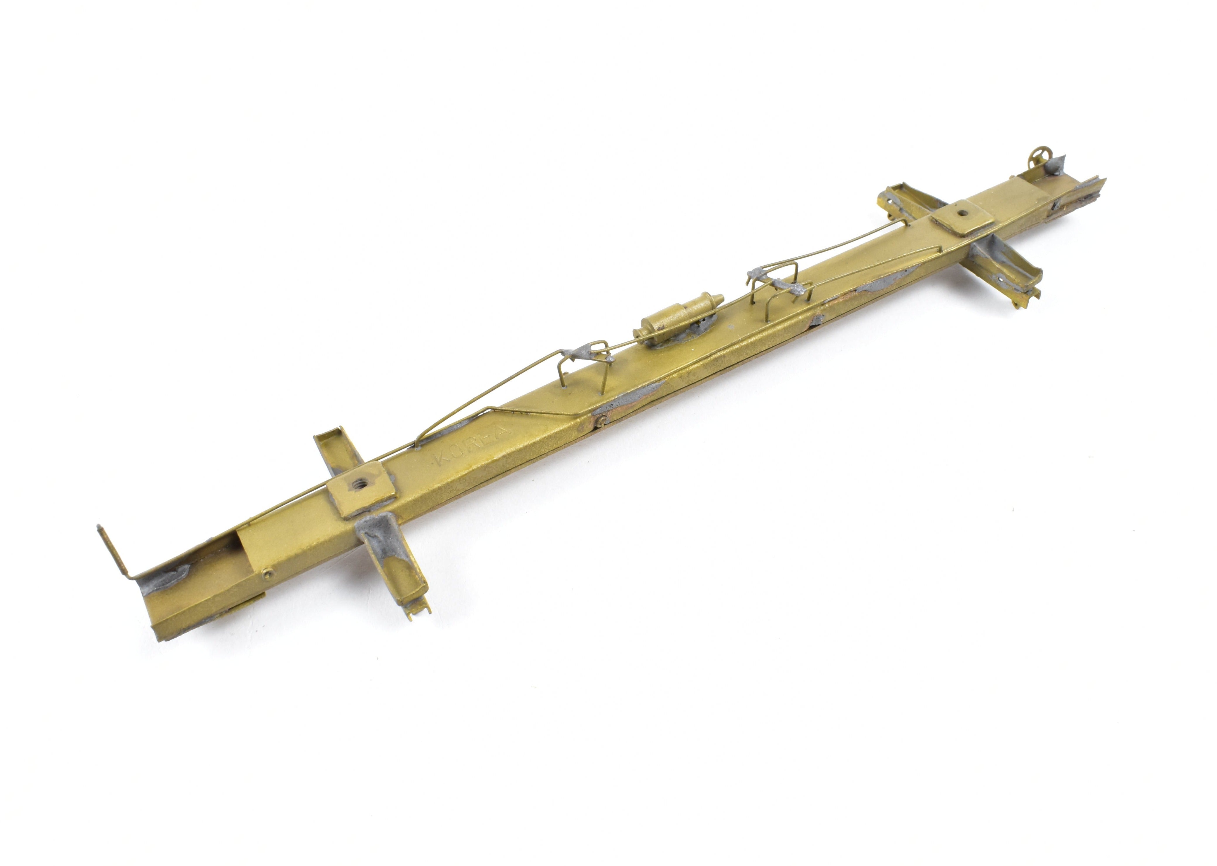 HO Scale Brass Model Train Set - Northwest Short Line Various Roads 43-Foot Skeleton Log Cars Four-Pack without Trucks