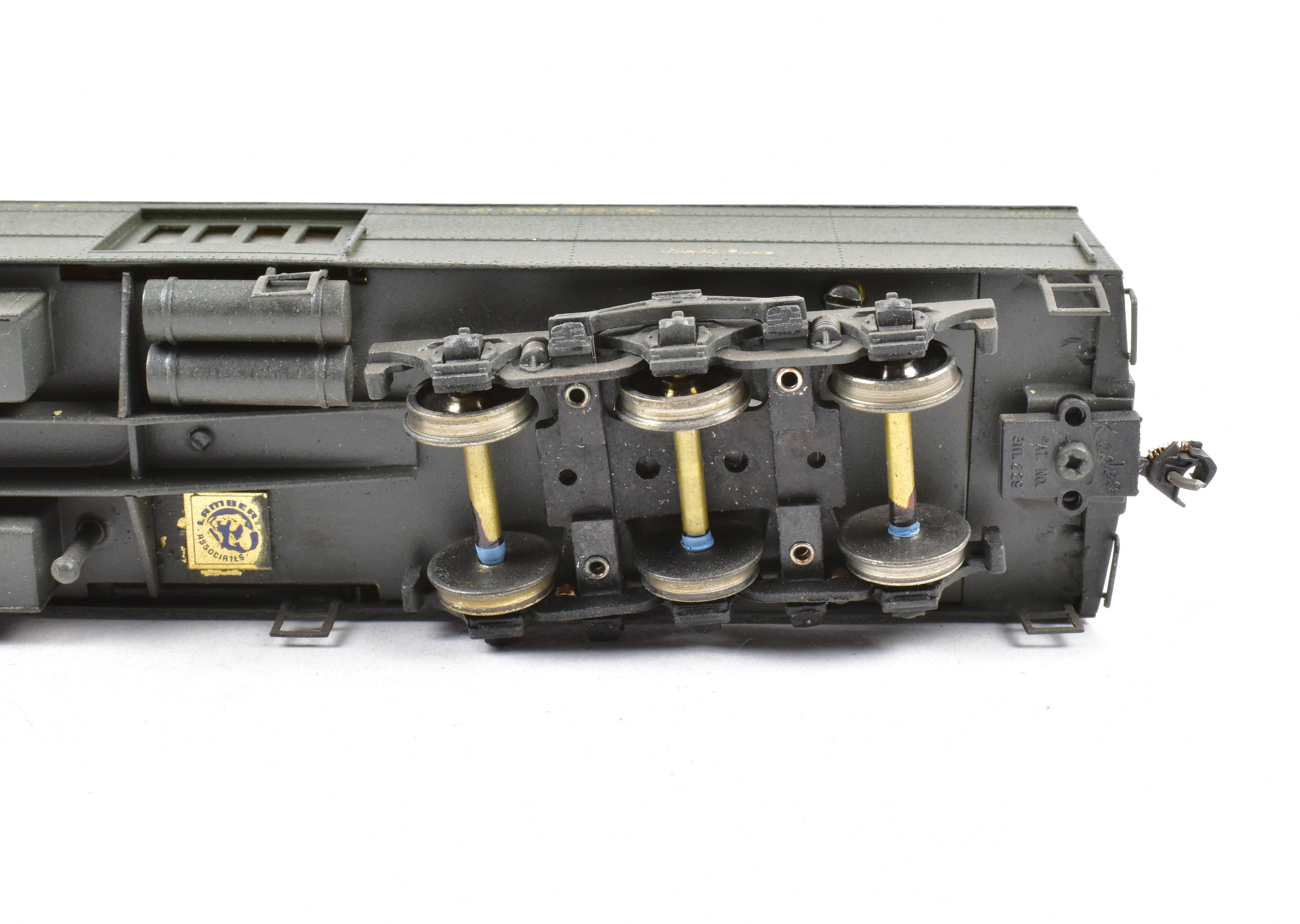 HO Scale Brass Lambert Southern Pacific Heavyweight Combine Baggage RPO Model Train Car with Central Valley Trucks