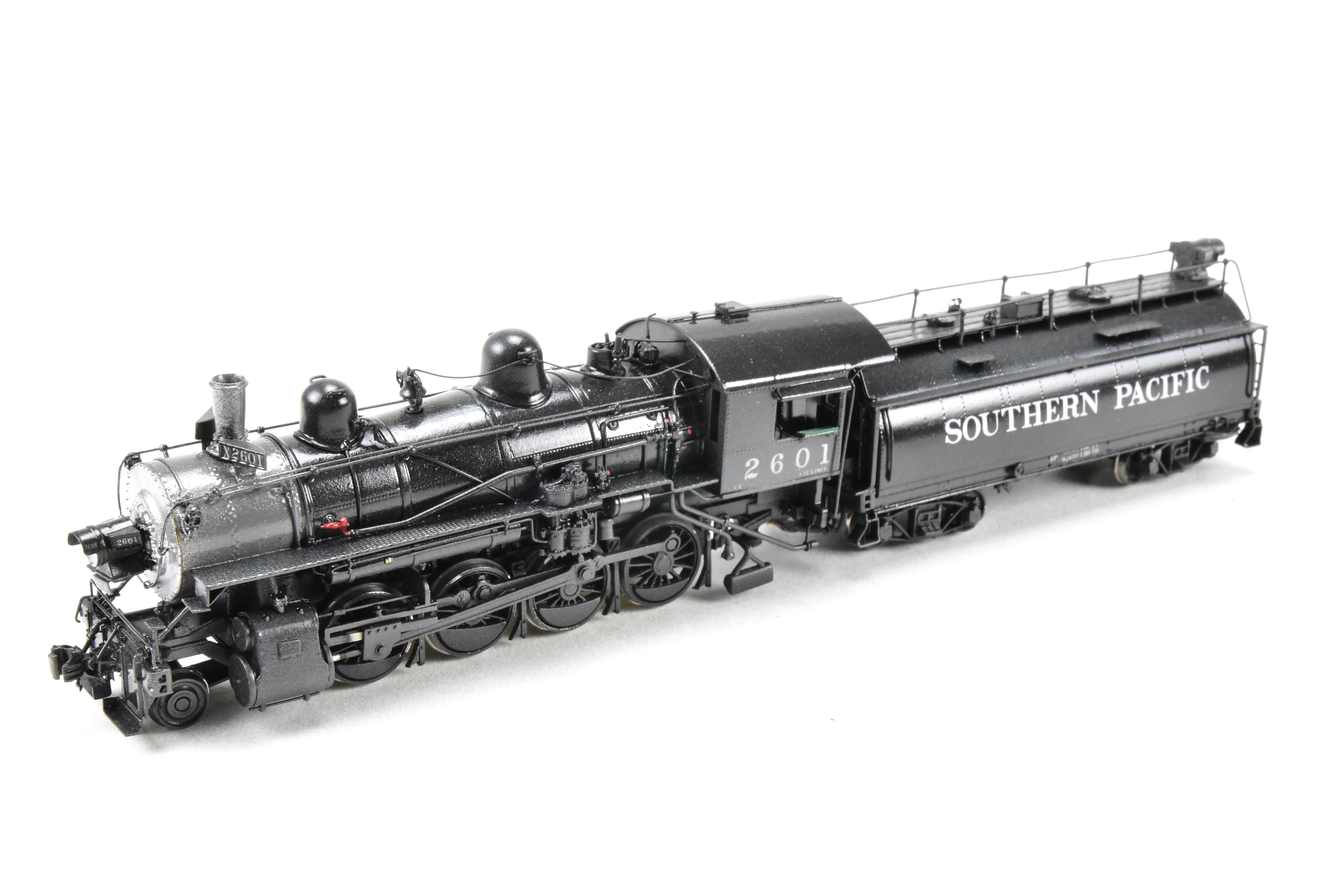 HO Scale Brass Model Train - Southern Pacific Class C - 2 2 - 8 - 0 Oriental Limited with Tsunami DCC and Sound System, Cab Number 2601
