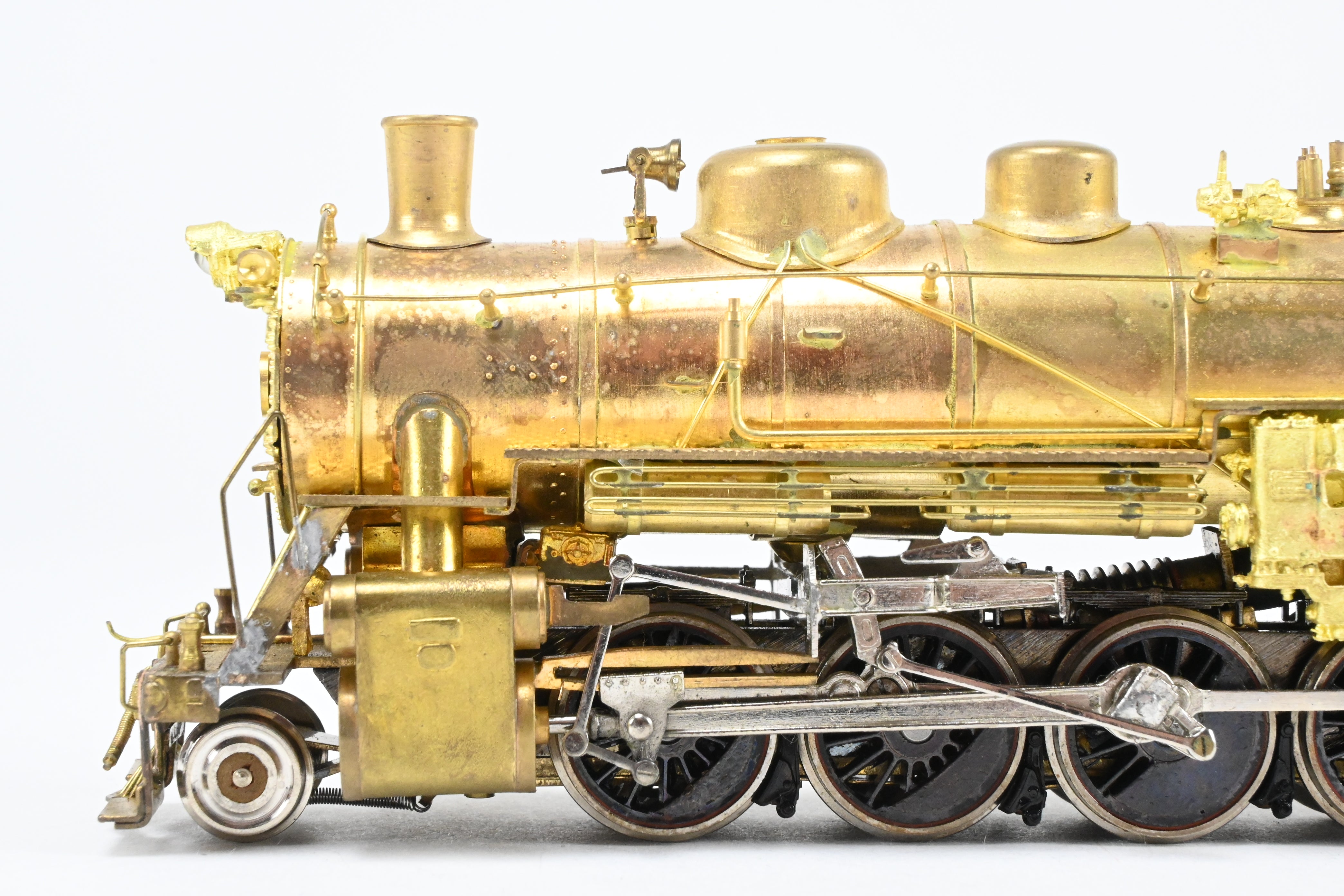 HO Scale Brass LMB Models CB&Q - Burlington Route 2-8-2 O-1A Mikado Steam Locomotive with Custom Tender Crafted by Joe G Collias