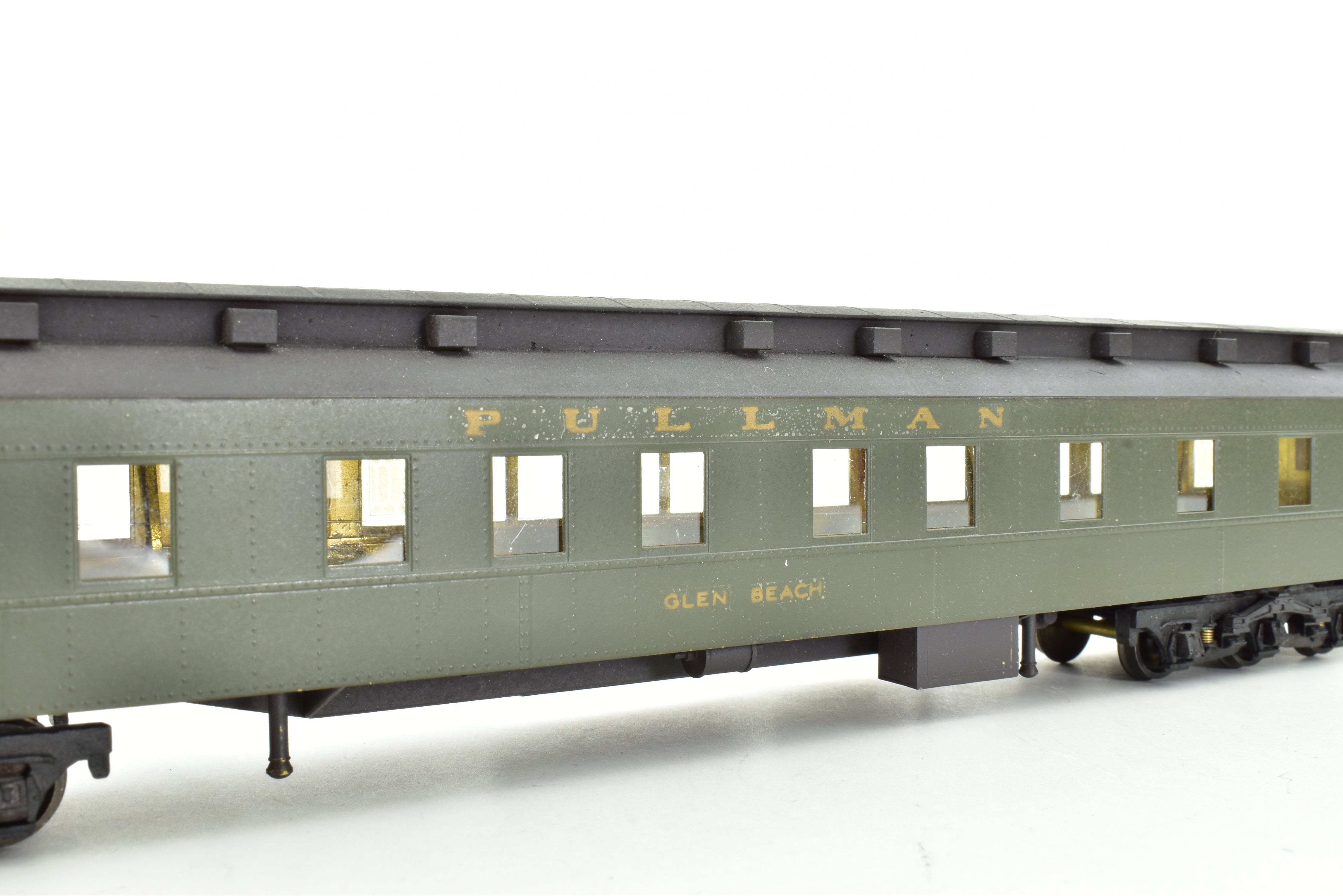 HO Scale Brass Lambert Pullman Heavyweight 6-3 Sleeping Car for Canadian Pacific Railway with Central Valley Trucks