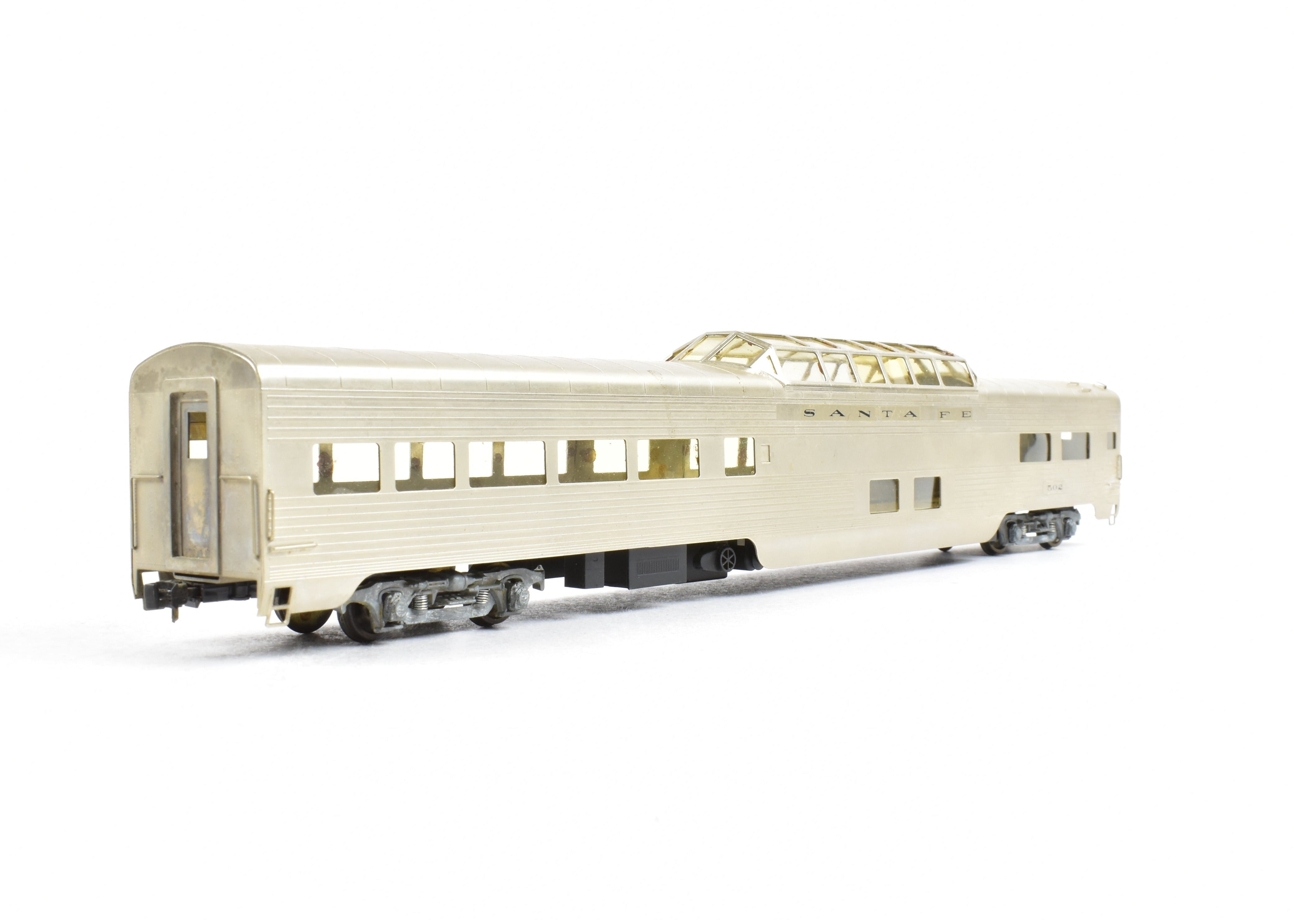 HO Scale Brass Lambert ATSF - Santa Fe Pullman Standard Dome Lettered Model Train Car