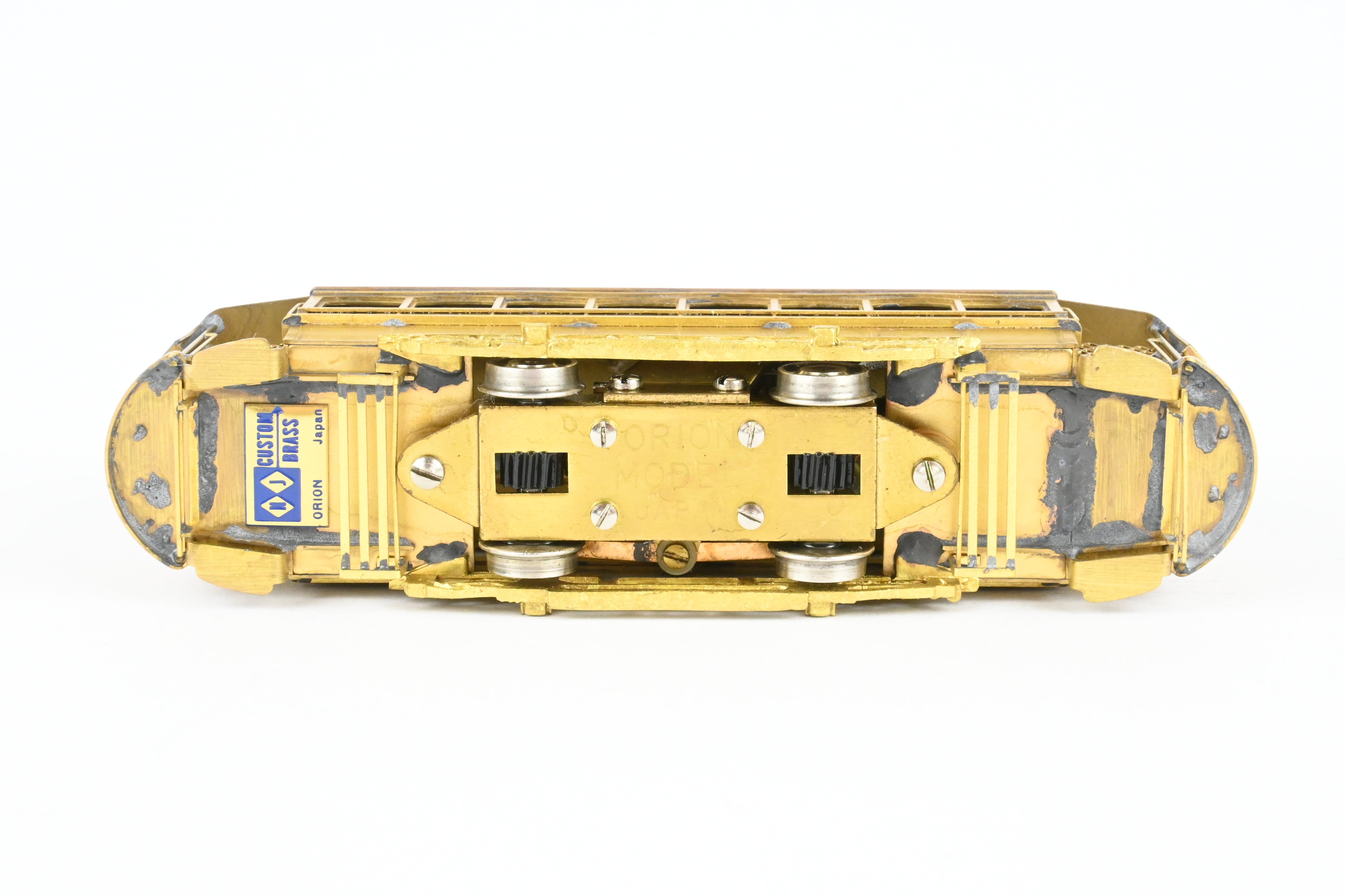 HO Scale Custom Brass Metropolitan Street Railway Single Truck Short Closed Trolley