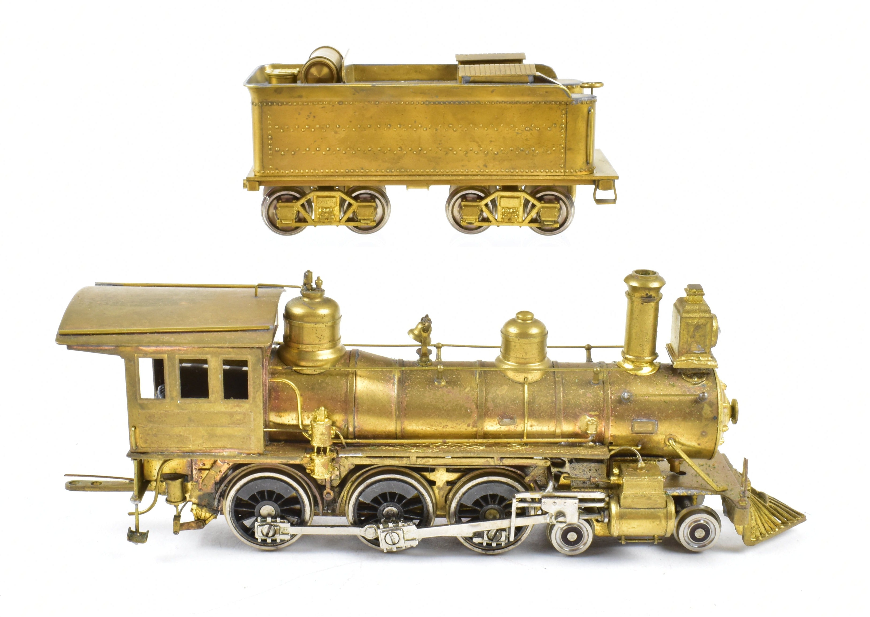 HO Scale Brass Model Train - Model Engineering Works Colorado Midland 4-6-0 Ten Wheeler Locomotive with Upgraded Drive System