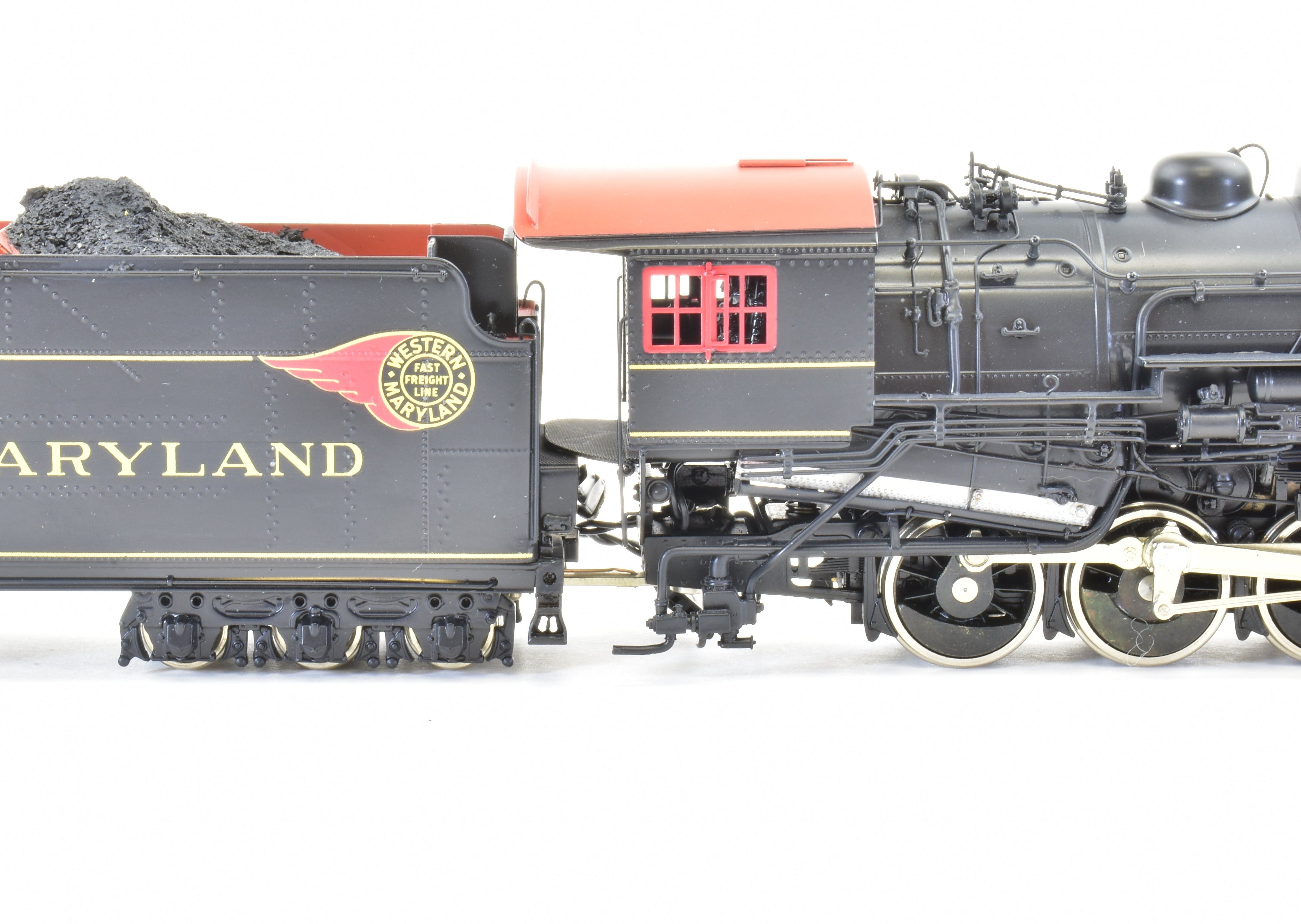 HO Scale Brass Oriental Limited Western Maryland H - 9 2 - 8 - 0 Steam Ejector Freight Locomotive Model
