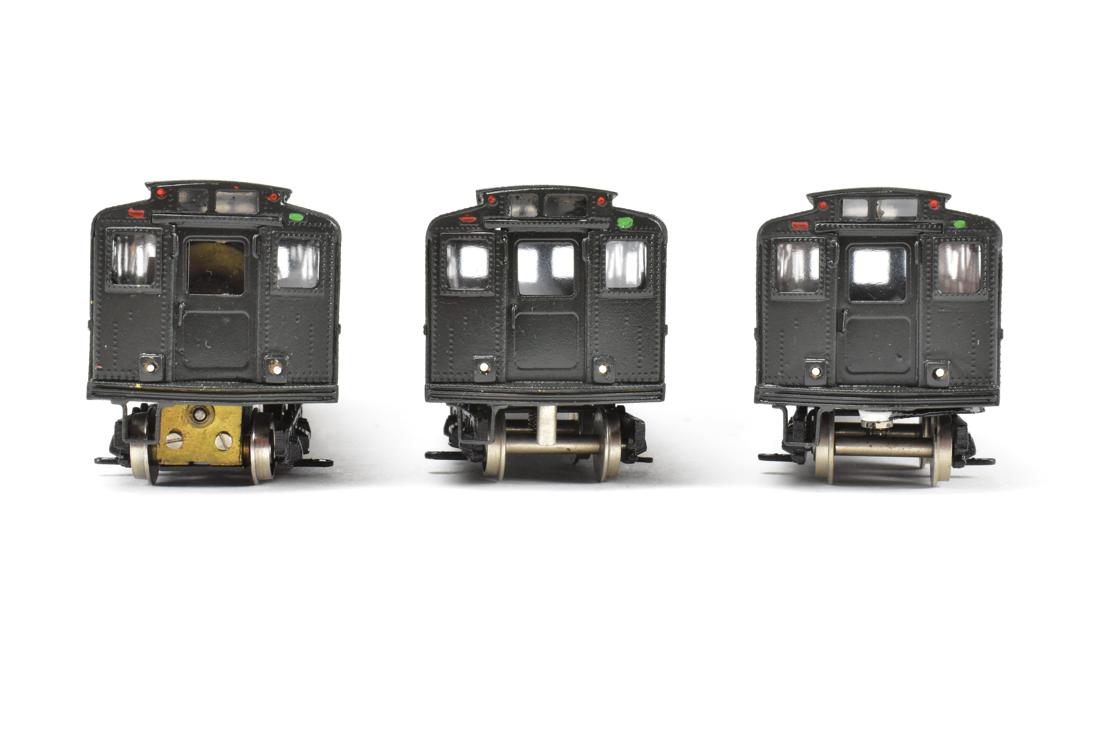 Custom Painted Set of Three HO Brass NJ Subway R-4 Cars, NY Independent System