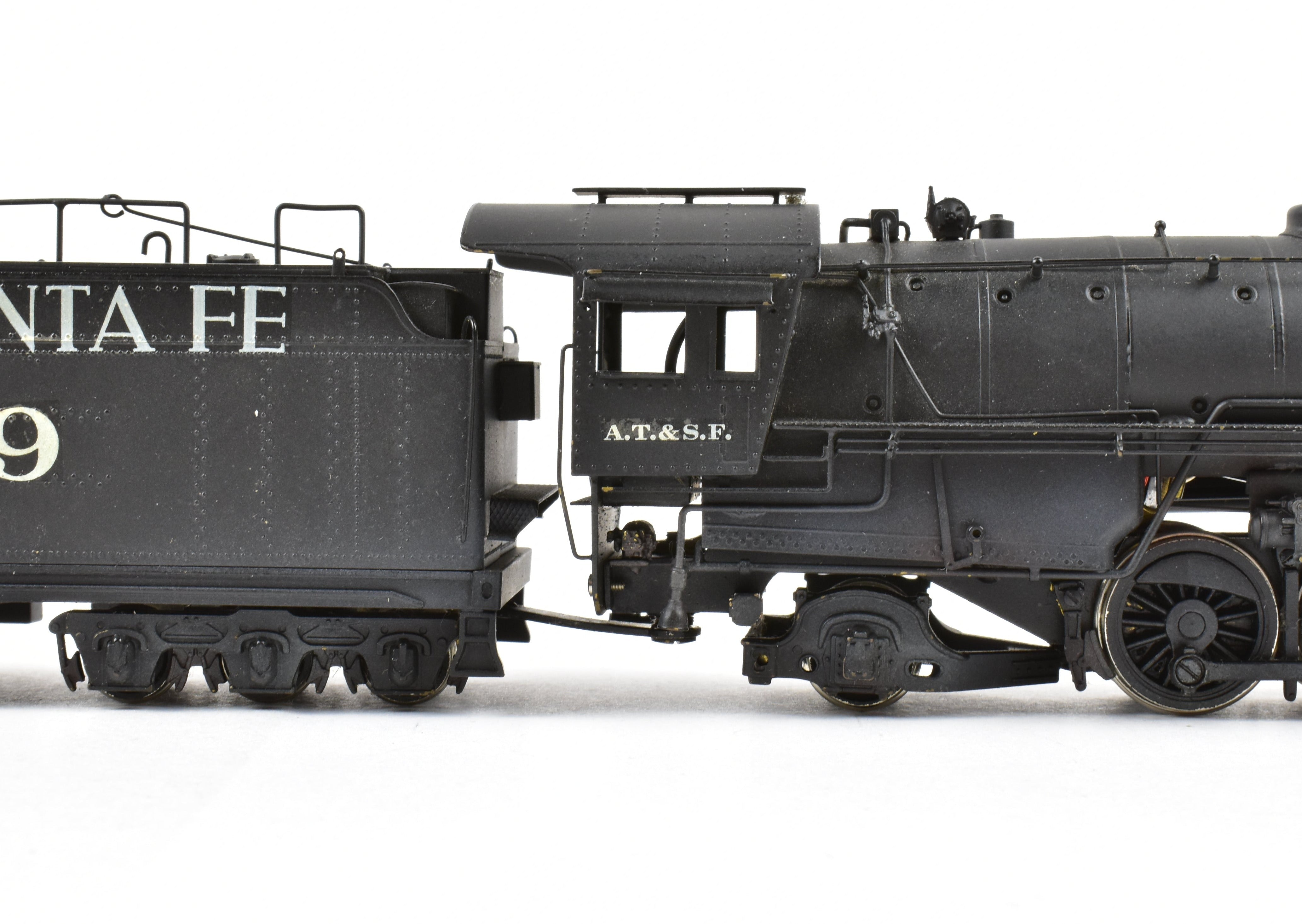 Custom Painted HO Brass PFM ATSF Santa Fe 2-10-2 3800 Class Locomotive No. 3929