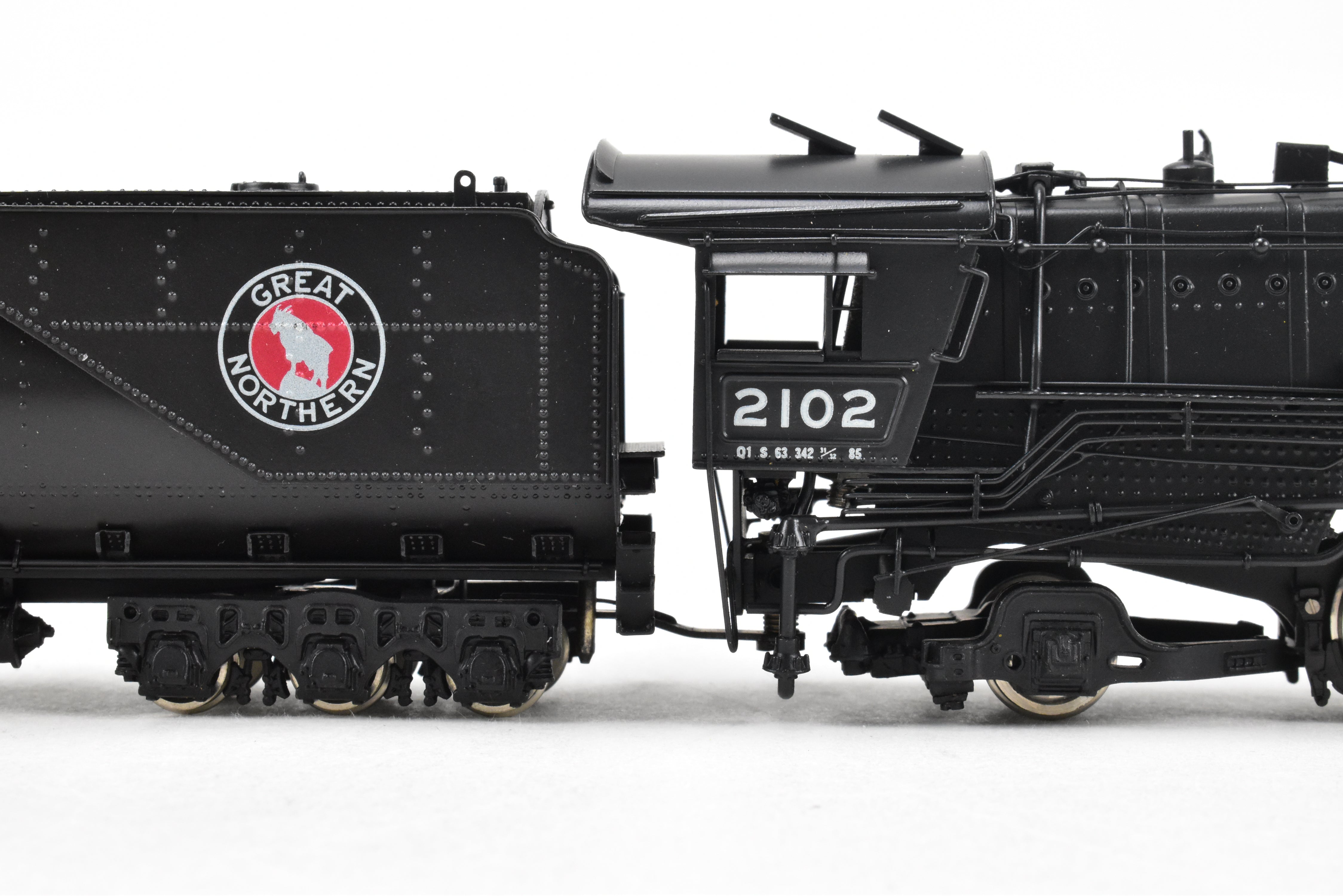 HO Brass PFM - Tenshodo GN Great Northern 2-10-2 Q-1 Factory Painted Vintage Model