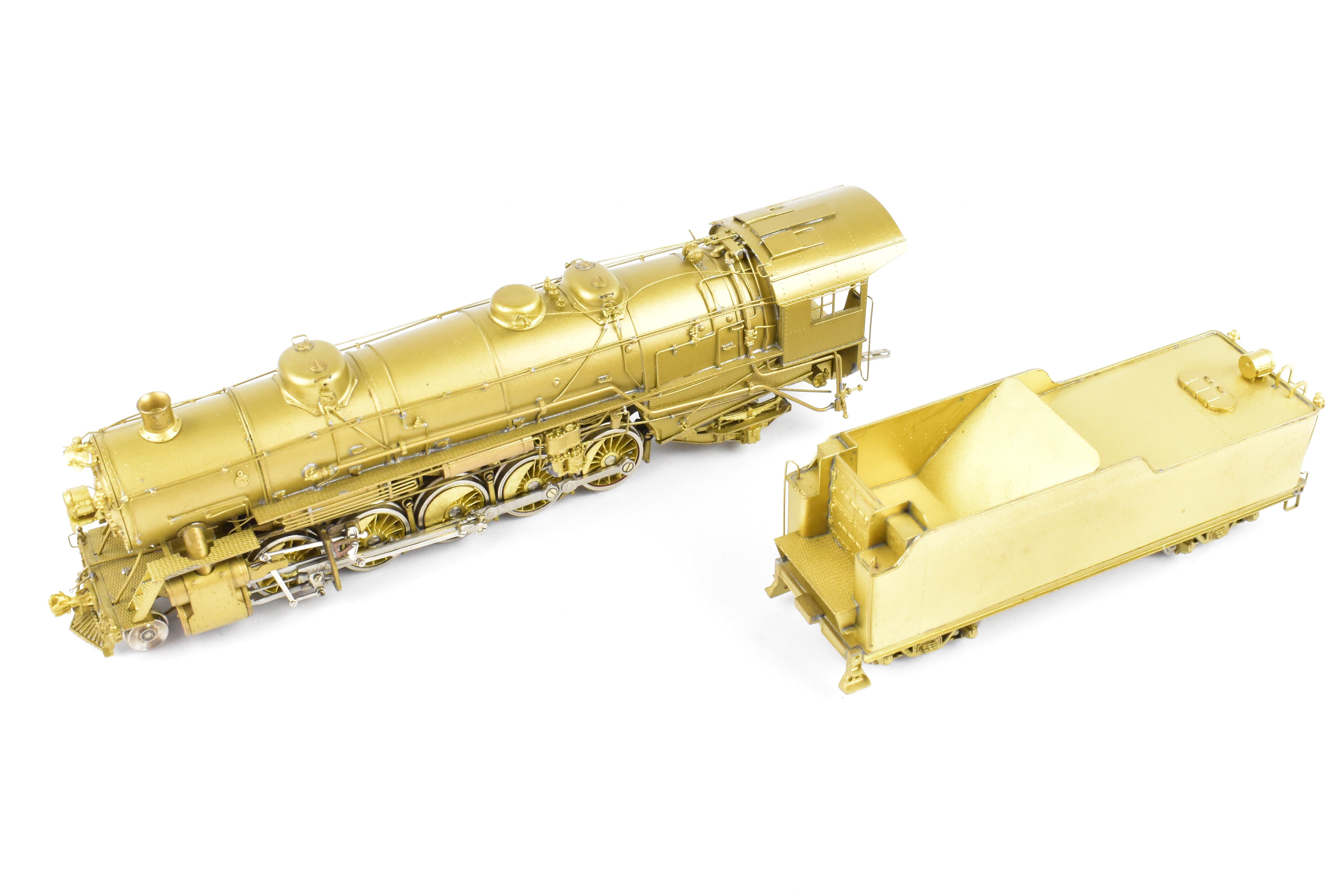 High - Quality HO Scale Brass Key Imports Model of United States Railway Administration (USRA) Various Roads Heavy 2 - 10 - 2 Steam Locomotive