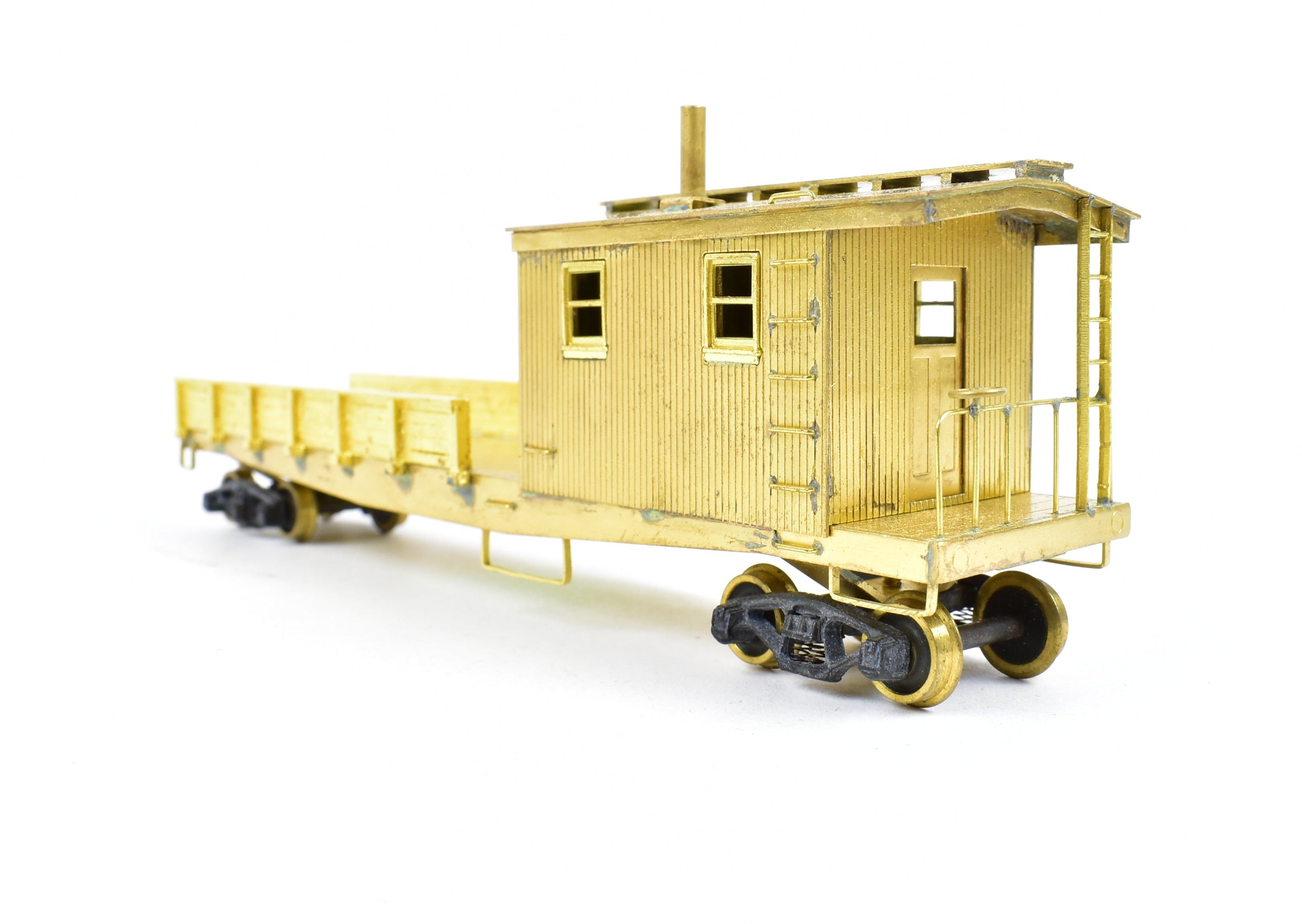 High - Quality HO Scale Brass Lambert Maintenance of Way (MOW) Boom Car for Various Roads