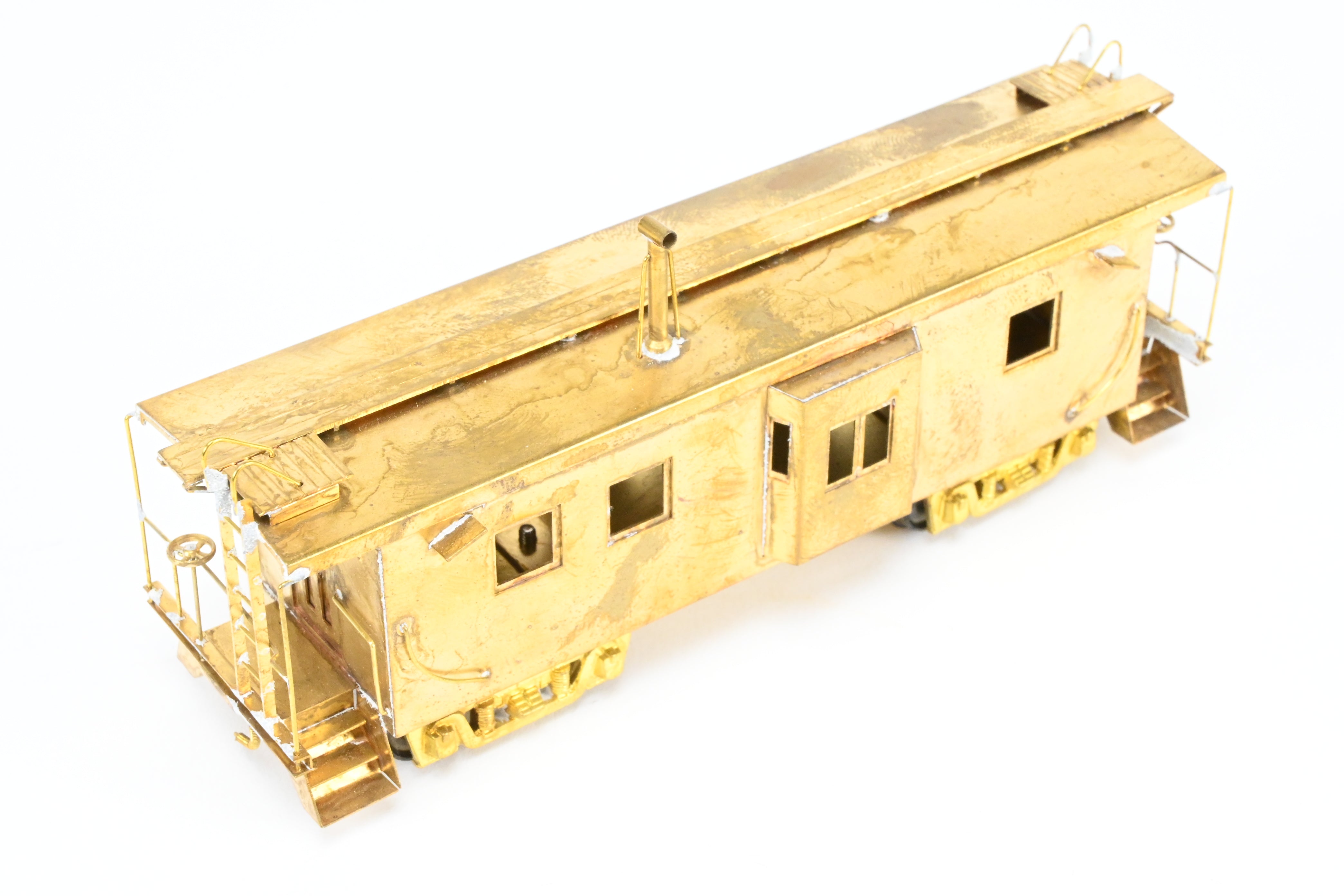HO Scale Brass Nickel Plate Products (NPP) Milwaukee Road Smooth Side Bay Window Caboose Model