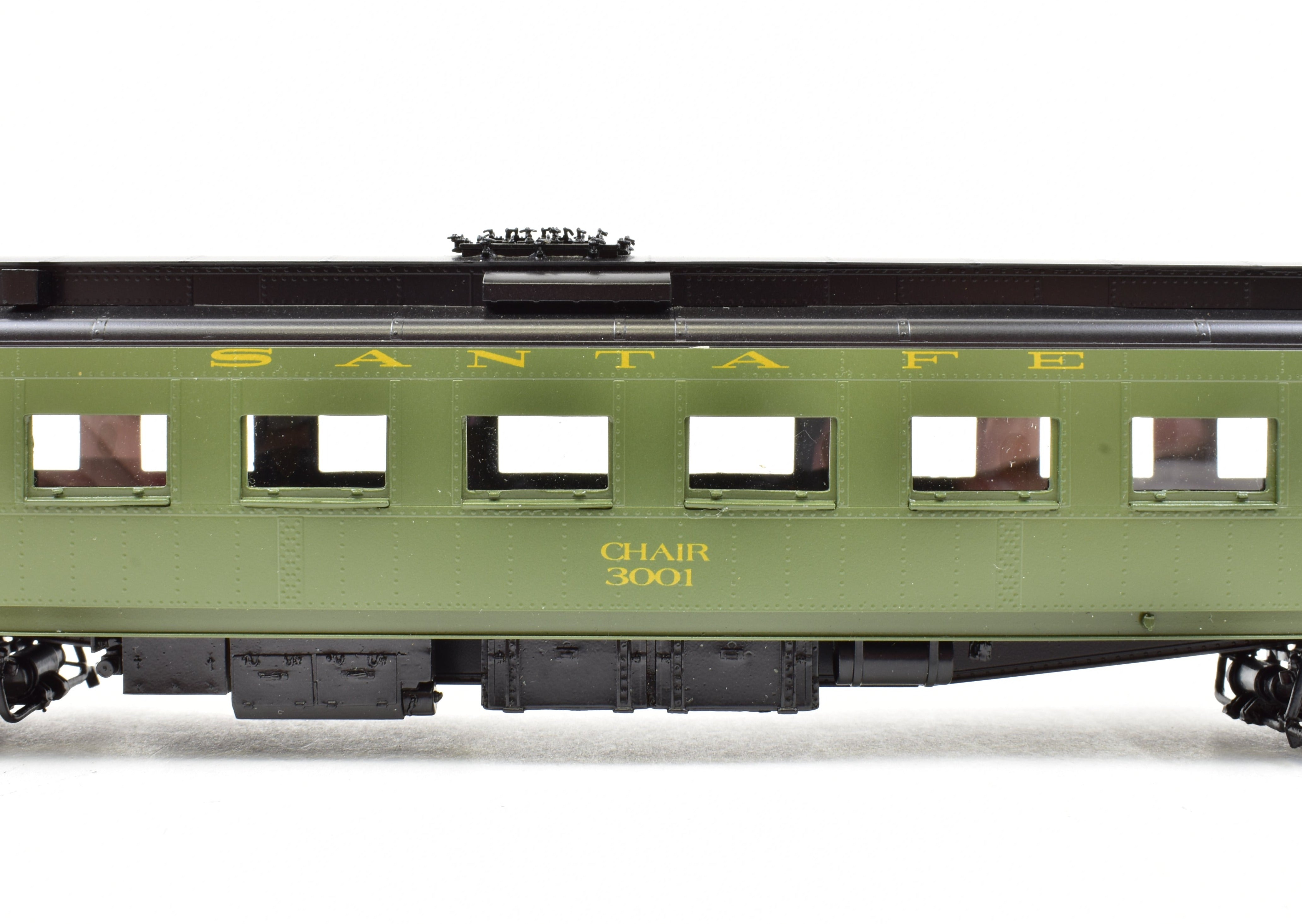 HO Scale Brass ATSF - Santa Fe 3000 Series Heavyweight Chair Car FP