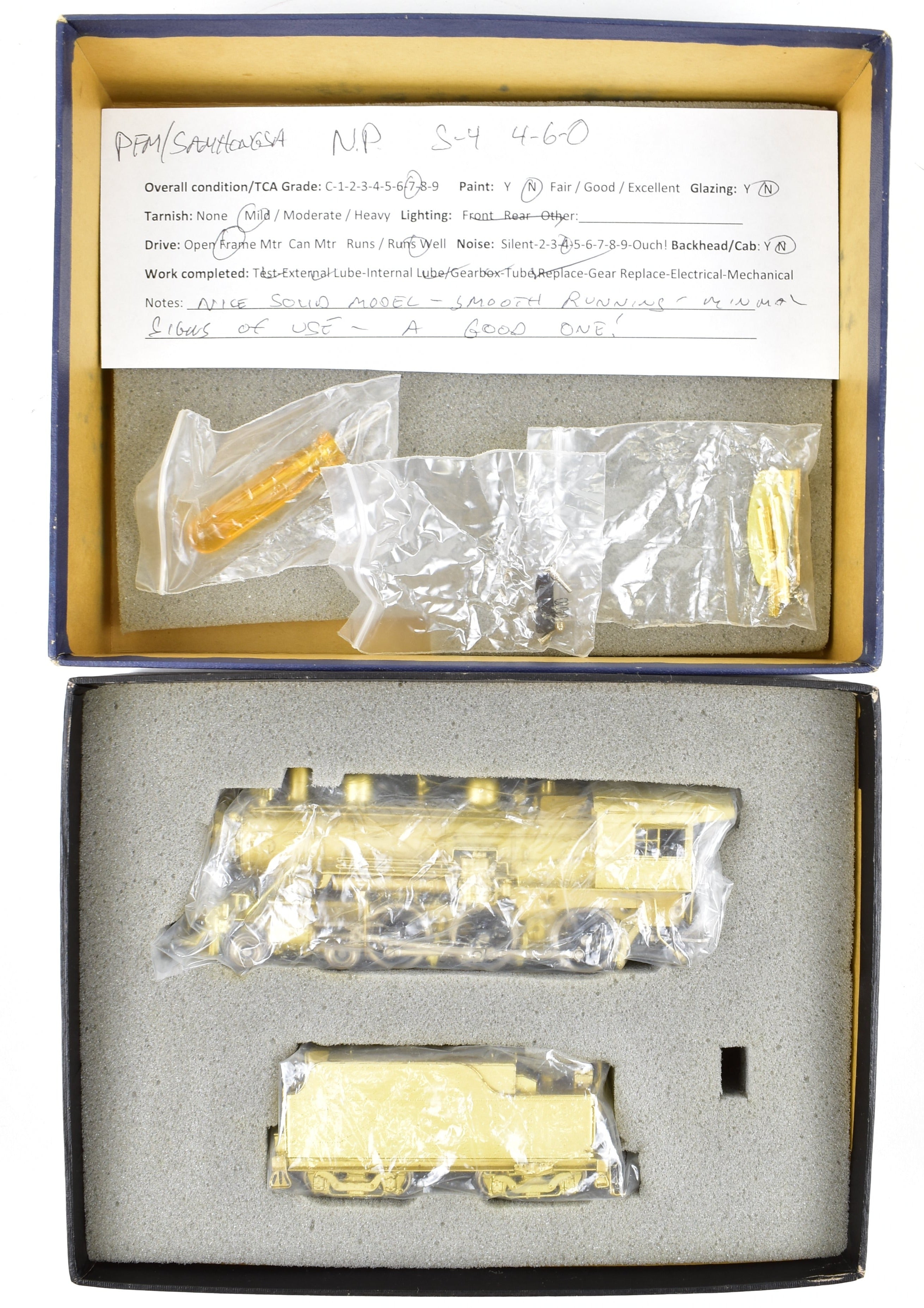 HO Scale Brass Pacific Fast Mail Model - Samhongsa NP - Northern Pacific S - 4 Class 4 - 6 - 0 Ten Wheeler Locomotive